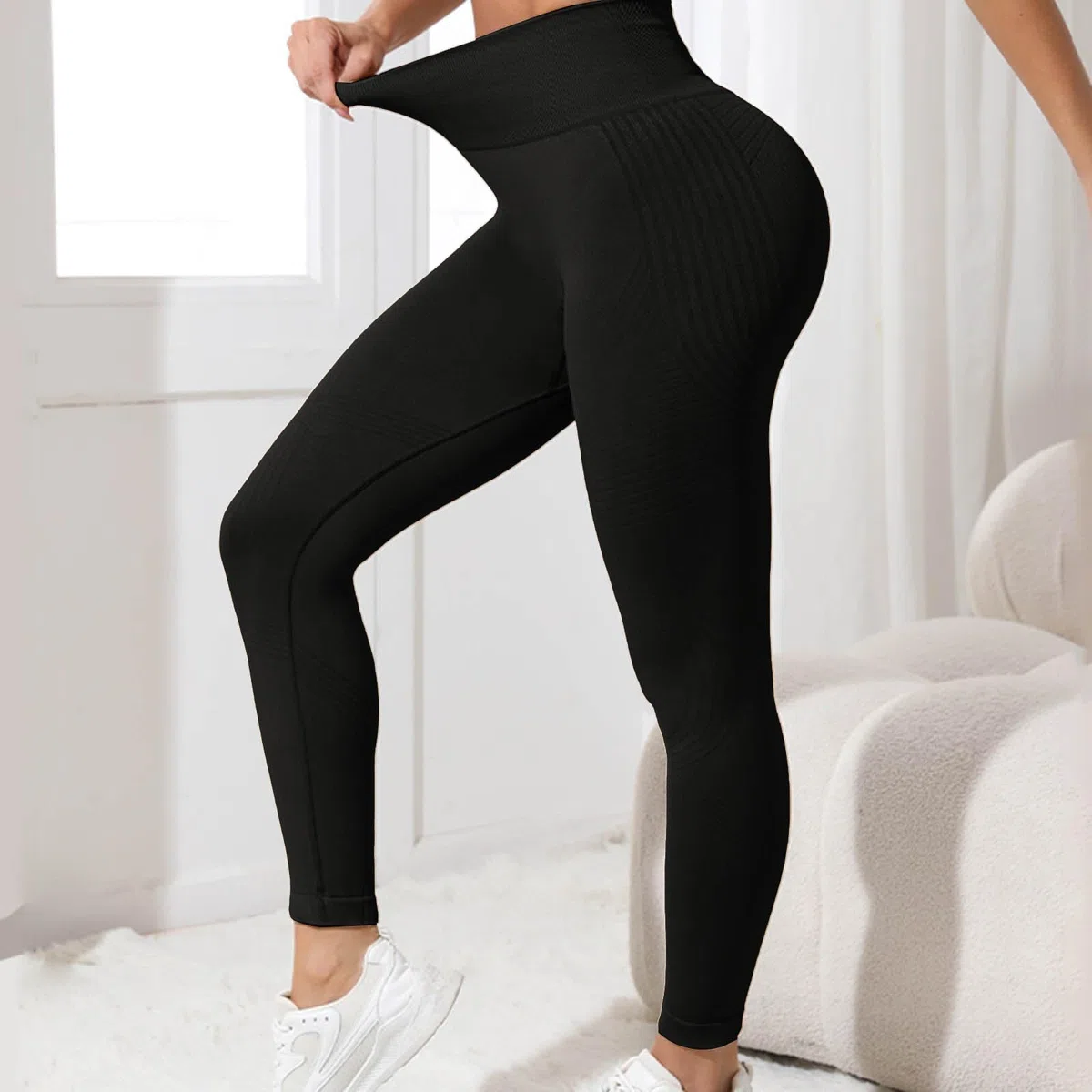 Leggins Fittabella 3D Anticellulite Donna Fitta Bella Leggings Cellulite Solenao Leggins Compressione Graduata Lipedema Leggings Sportivi Push Up Vita Alta Senza Cuciture Pantaloni Yoga e Fitness