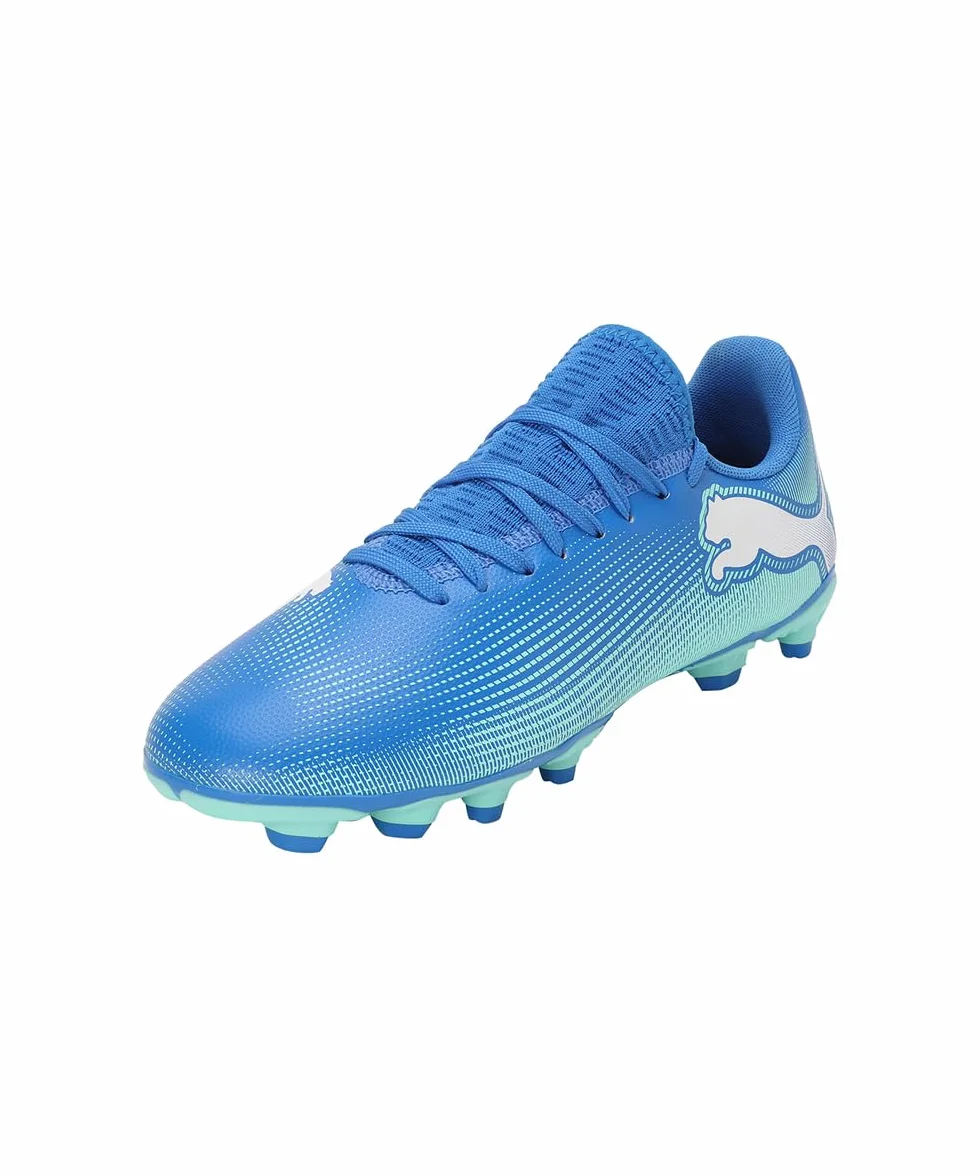 PUMA Future 7 Play Fg/Ag Jr Soccer Shoe, Unisex - Bambini e ragazzi