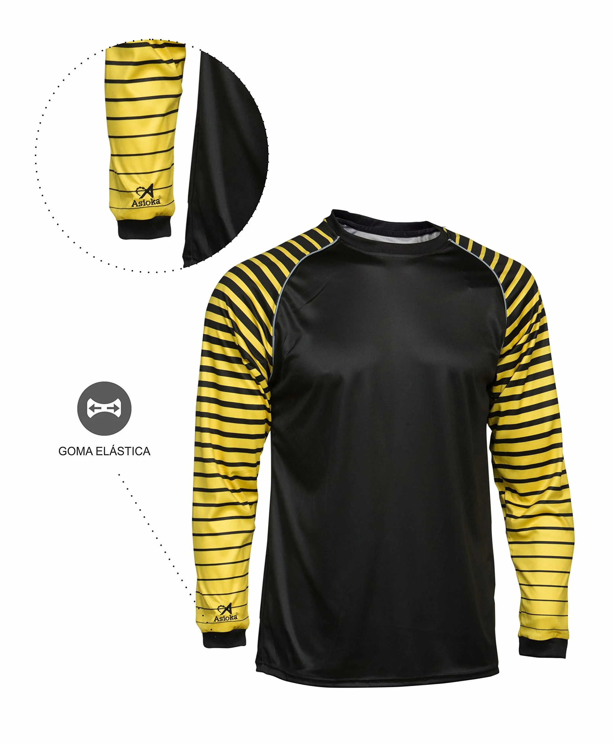 Asioka 157/17n Maglietta da Portiere a Maniche Lunghe Unisex - Bambini e Ragazzi