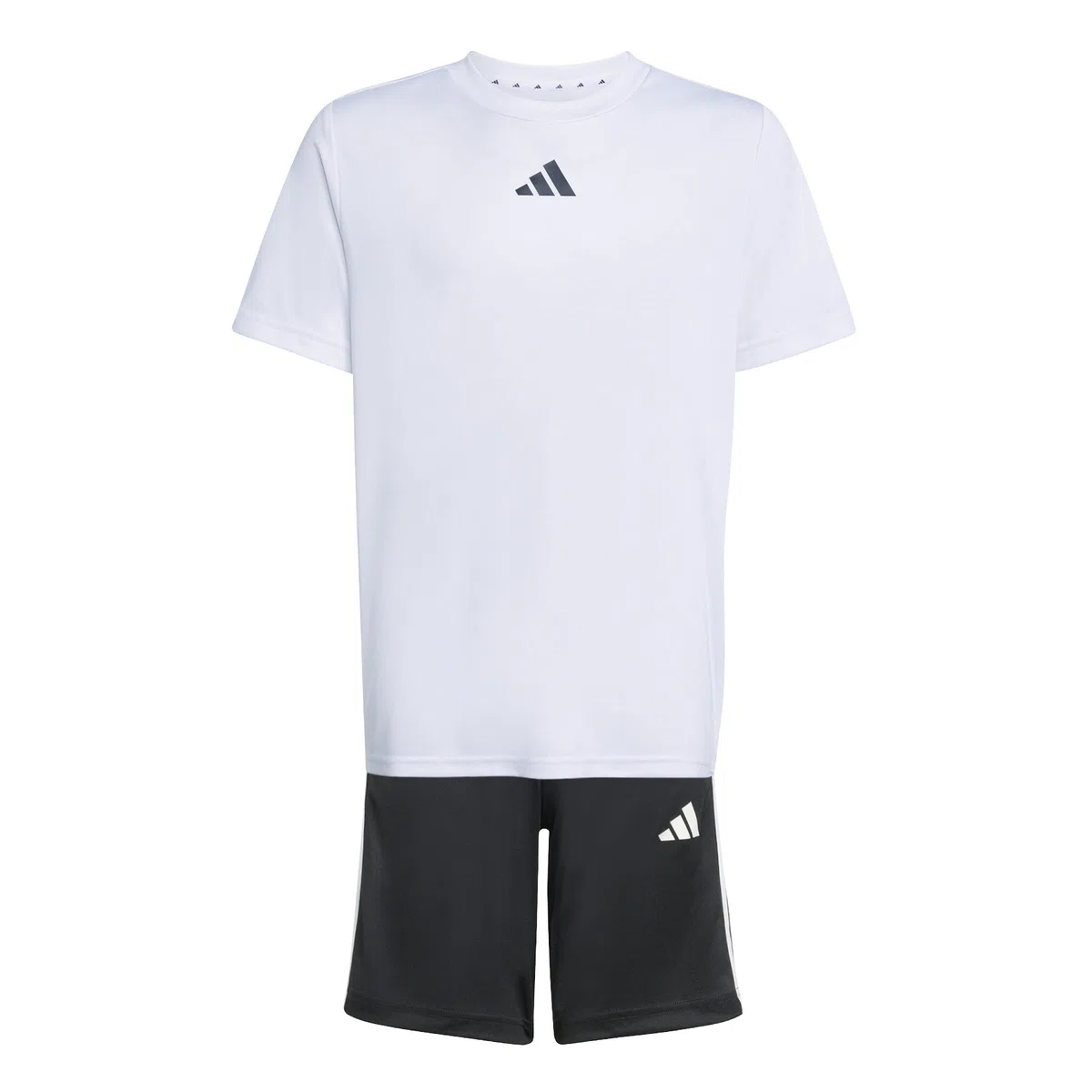 adidas Unisex - Bambini e ragazzi TRAIN ESSENTIALS 3-STRIPES T-SHIRT SET