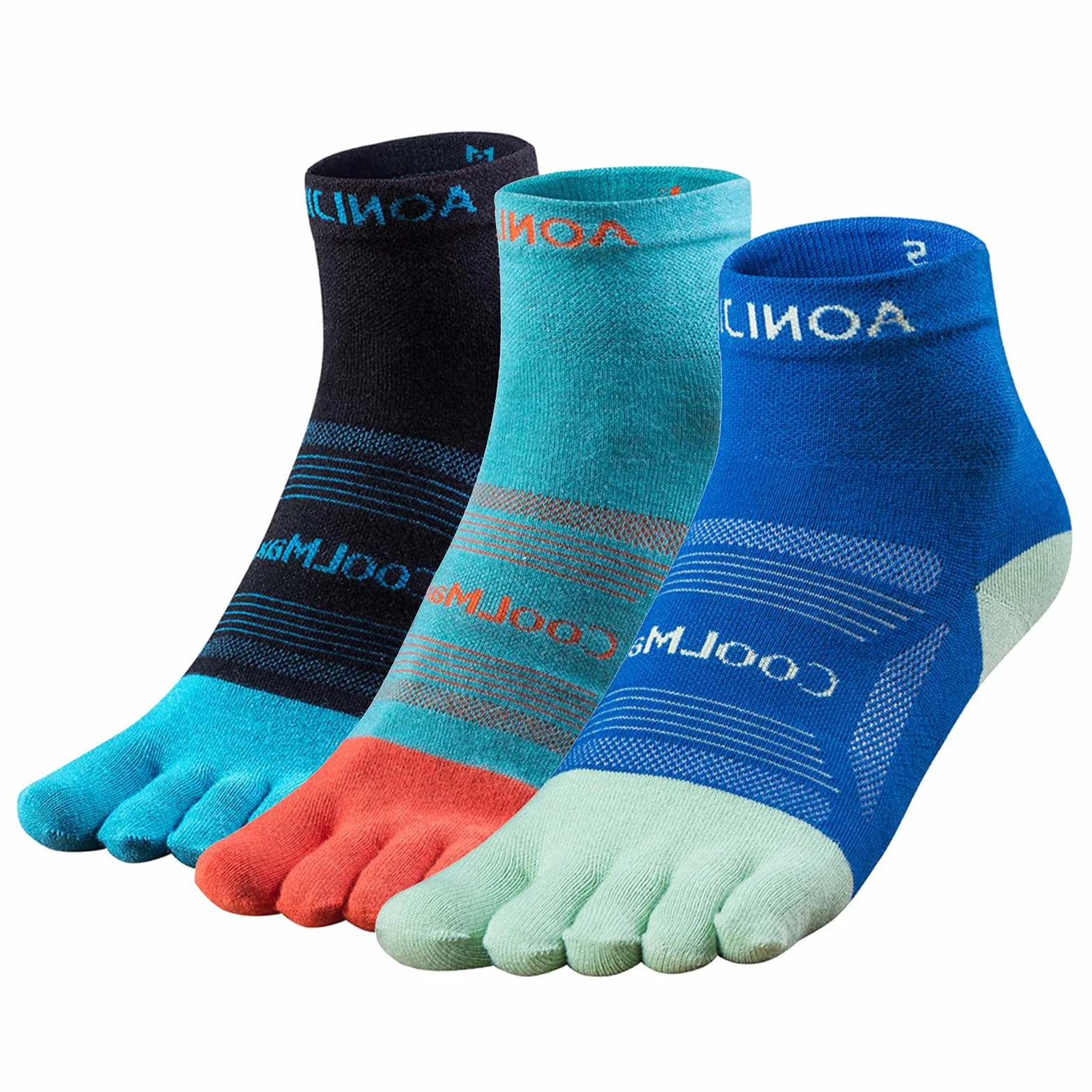 TRIWONDER 3 Paio Calzini da Corsa Anti-Vesciche Calze a 5 Dita Calzini Sportivi da Corsa Esercizi Running per Uomo Donna