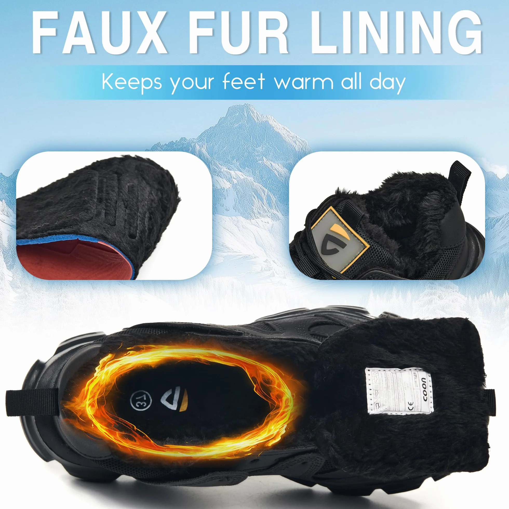 KOIFISH Scarpe Antinfortunistiche Donna Invernali Impermeabile Scarpe da Lavoro con Punta in Acciaio Comode Freddo Scarpe di Sicurezza