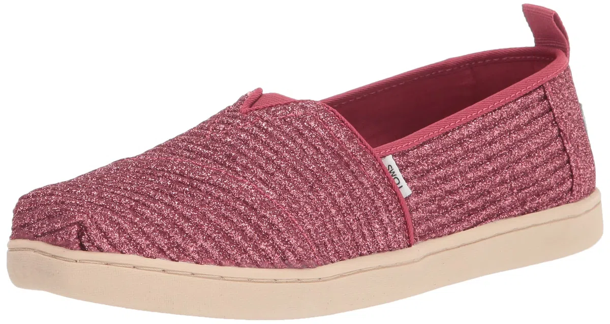 TOMS Glitter Alpargata, Mocassino Basso Bambine e Ragazze