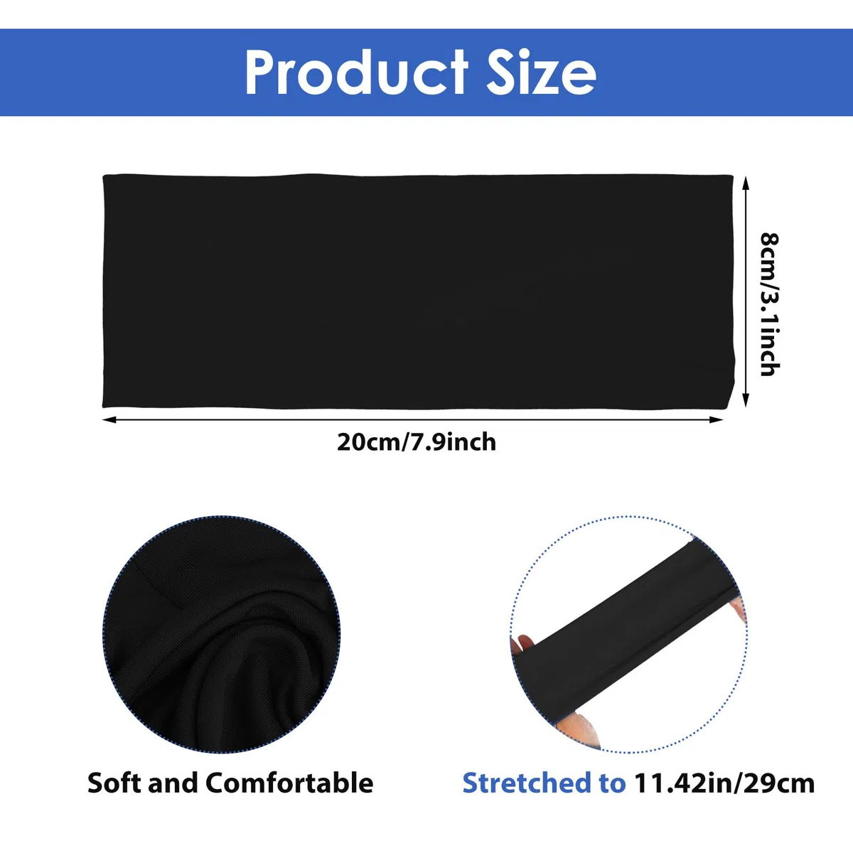 Fasce per bambini, 6 pezzi, fascia sportiva rinfrescante per bambini, fascia per il sudore per calcio, baseball, karate, corsa, fasce elastiche per il sudore per ragazze e ragazzi