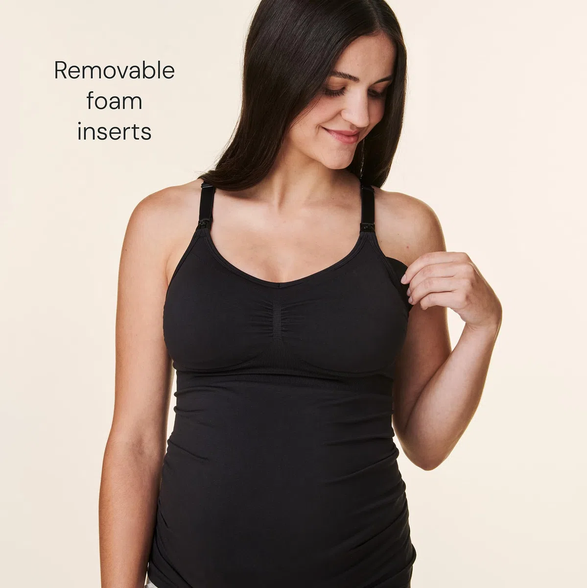 Basics by Bravado, canotta da donna senza cuciture, per allattamento, con spalline regolabili, S-XXL