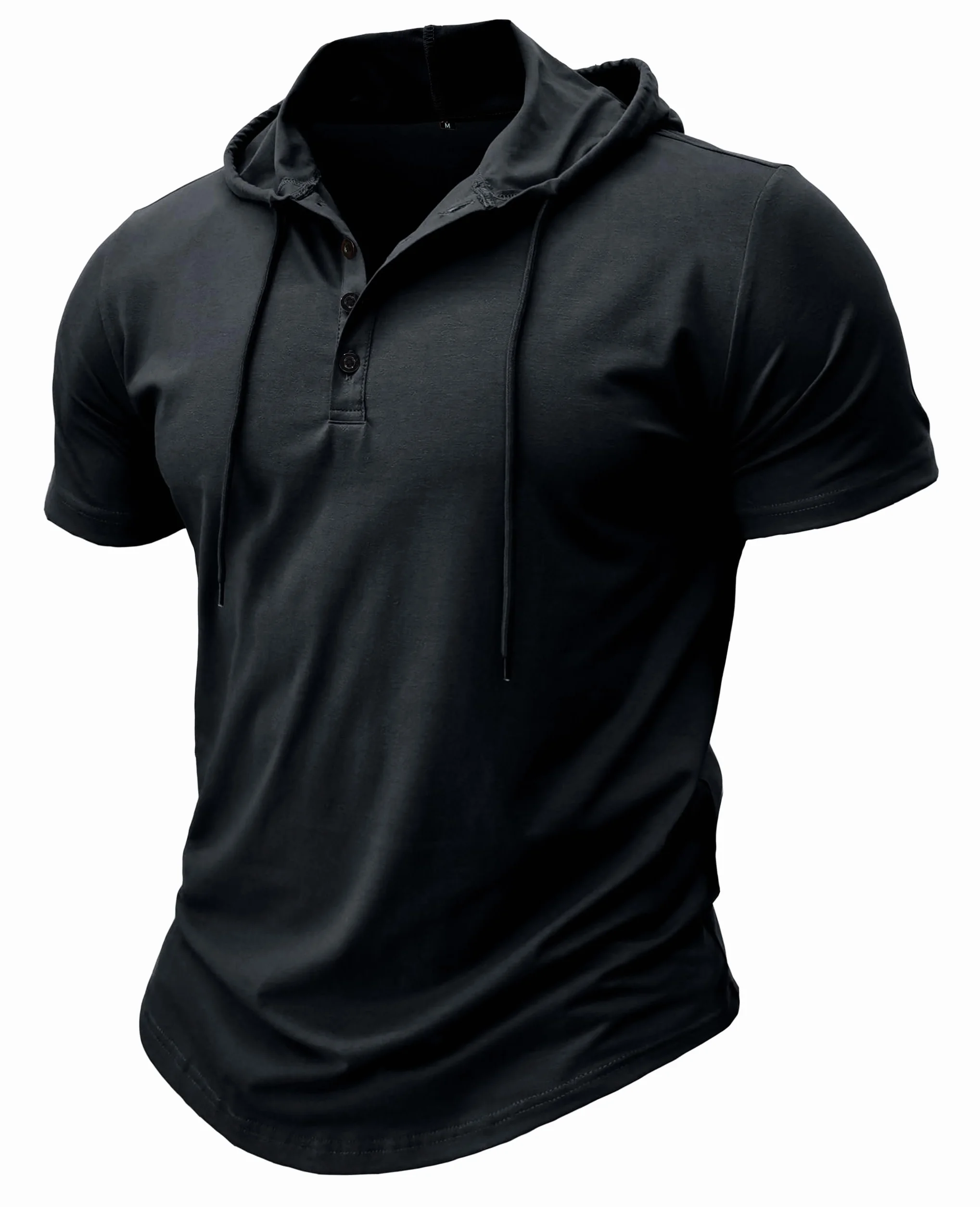 MakingDa Athletic Manica Corta Con Cappuccio Uomini Moda Allenamento Palestra Pullover Camicia Con Cappuccio Pulsante Muscle Fit Estate Felpa Leggera Hip Hop Running Boxing Hiking Sport Hoodys T-Shirt
