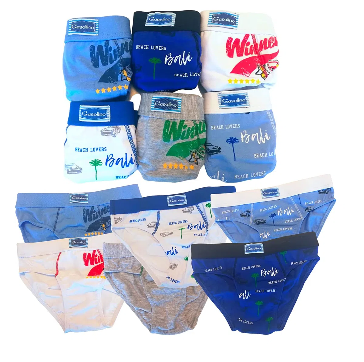 (6pz) Slip Bimbo in Cotone Elasticizzato Fantasia Secondo disponibilità (Immagine indicativa)
