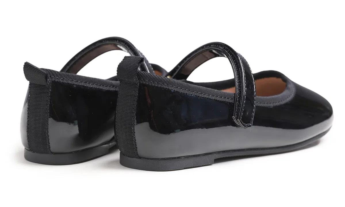Feversole Basic Synthetic Girls Cute Dress,Ragazze Mary Jane Strap Scarpe Basse Ballerine da Principessa Scarpe da Scuola Piatte