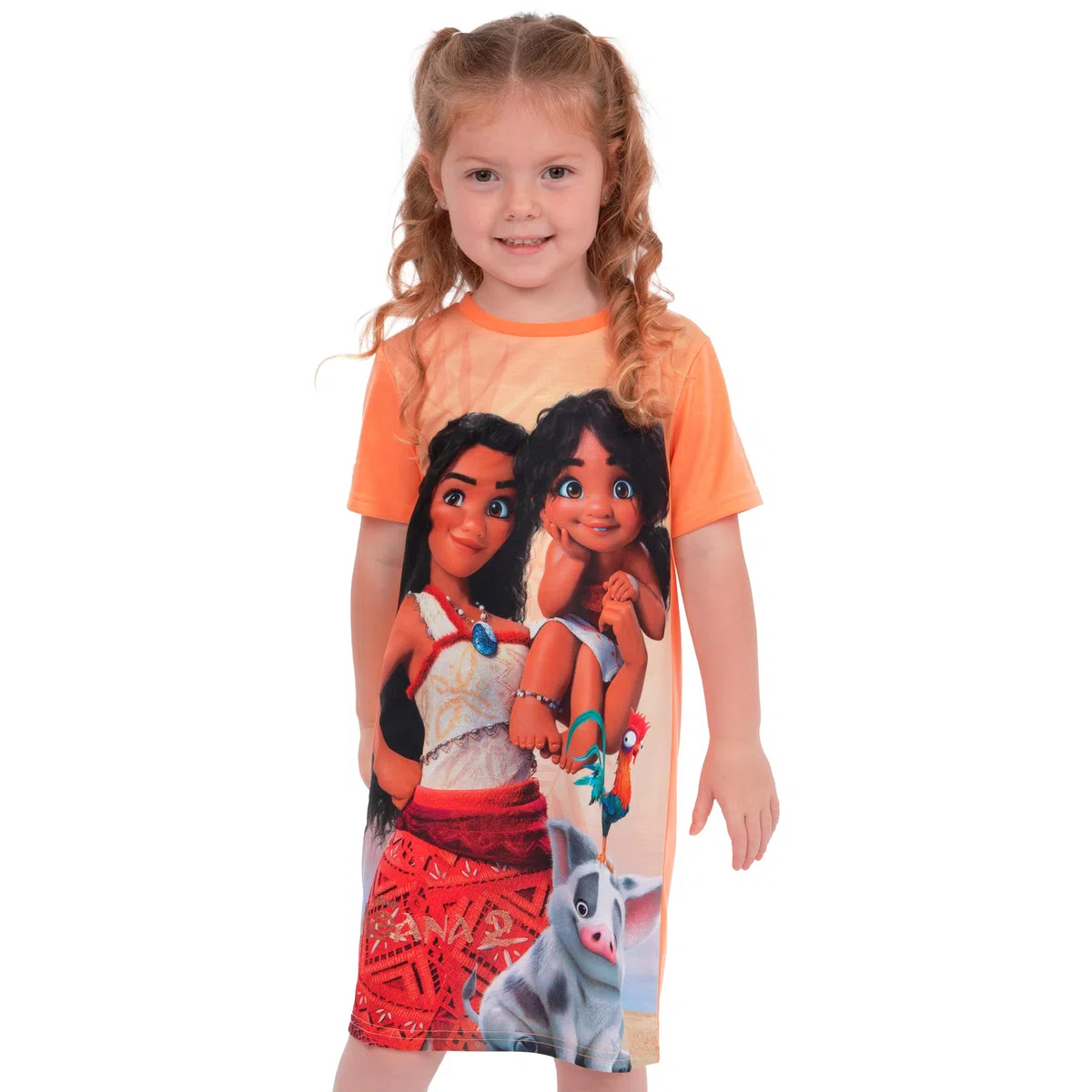 Disney Vaiana Camicia da Notte | Maui Oceania Pigiama Bambina | Camicia da Notte Bambina