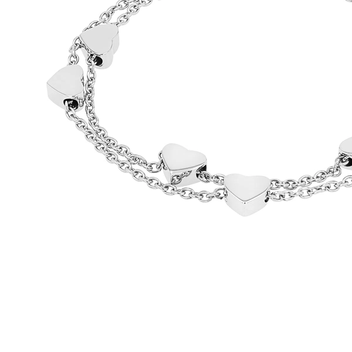 s.Oliver sOliver Bracciale in acciaio inossidabile per bambine, disponibile in una confezione regalo per gioielli