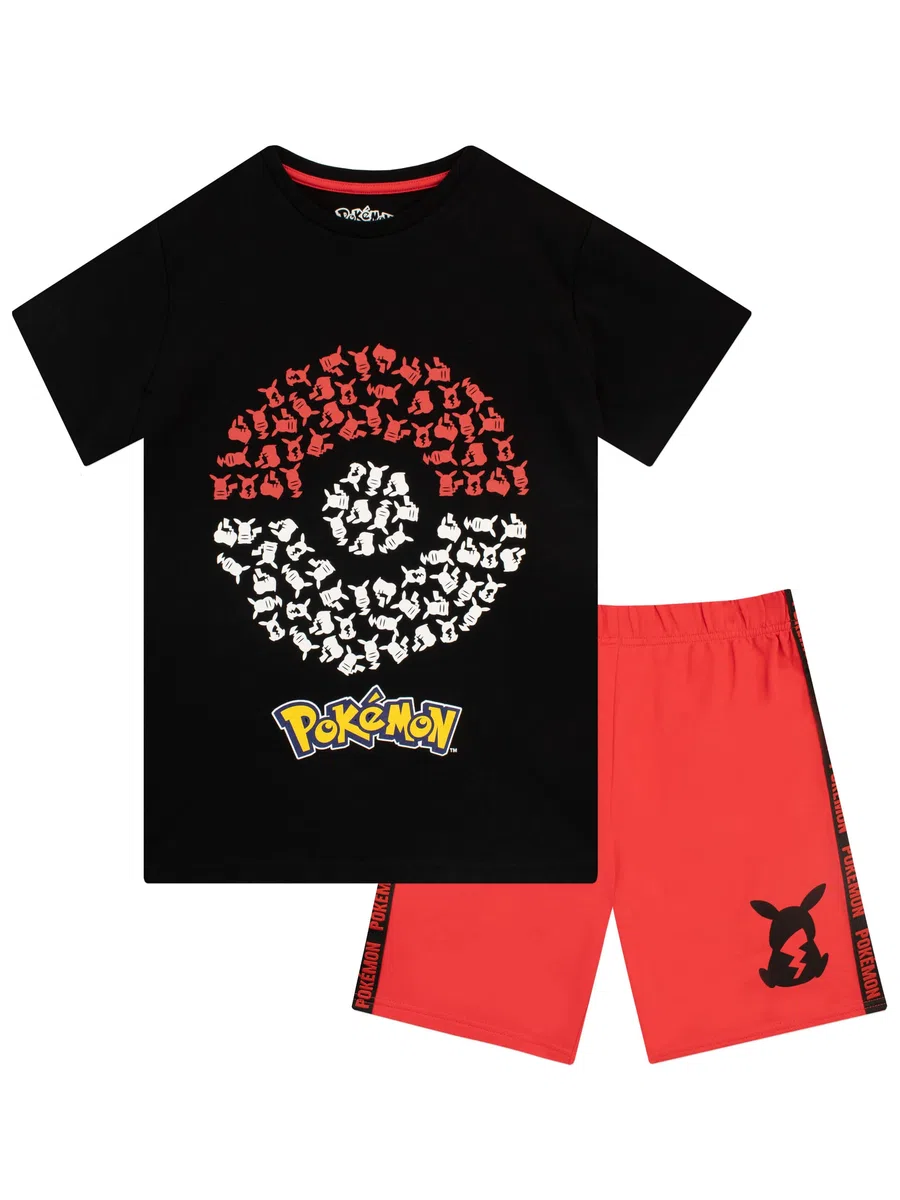 Pokémon Top e Pantaloncini per Ragazzi Pikachu