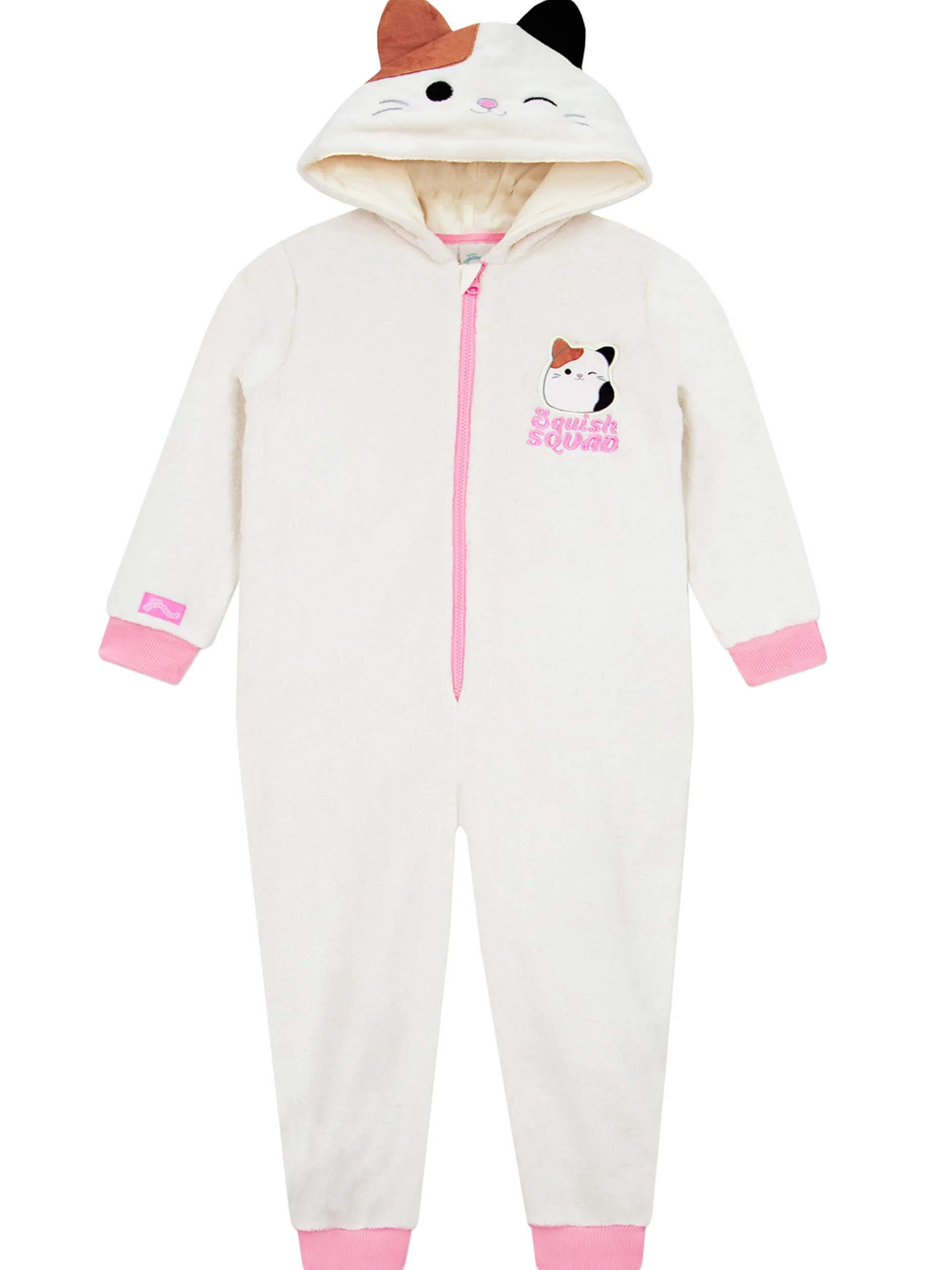 Squishmallows Gatto Pigiama Intero Bambina | Pigiama Pile | Pigiamone Bambina | 5 E 13 Anni