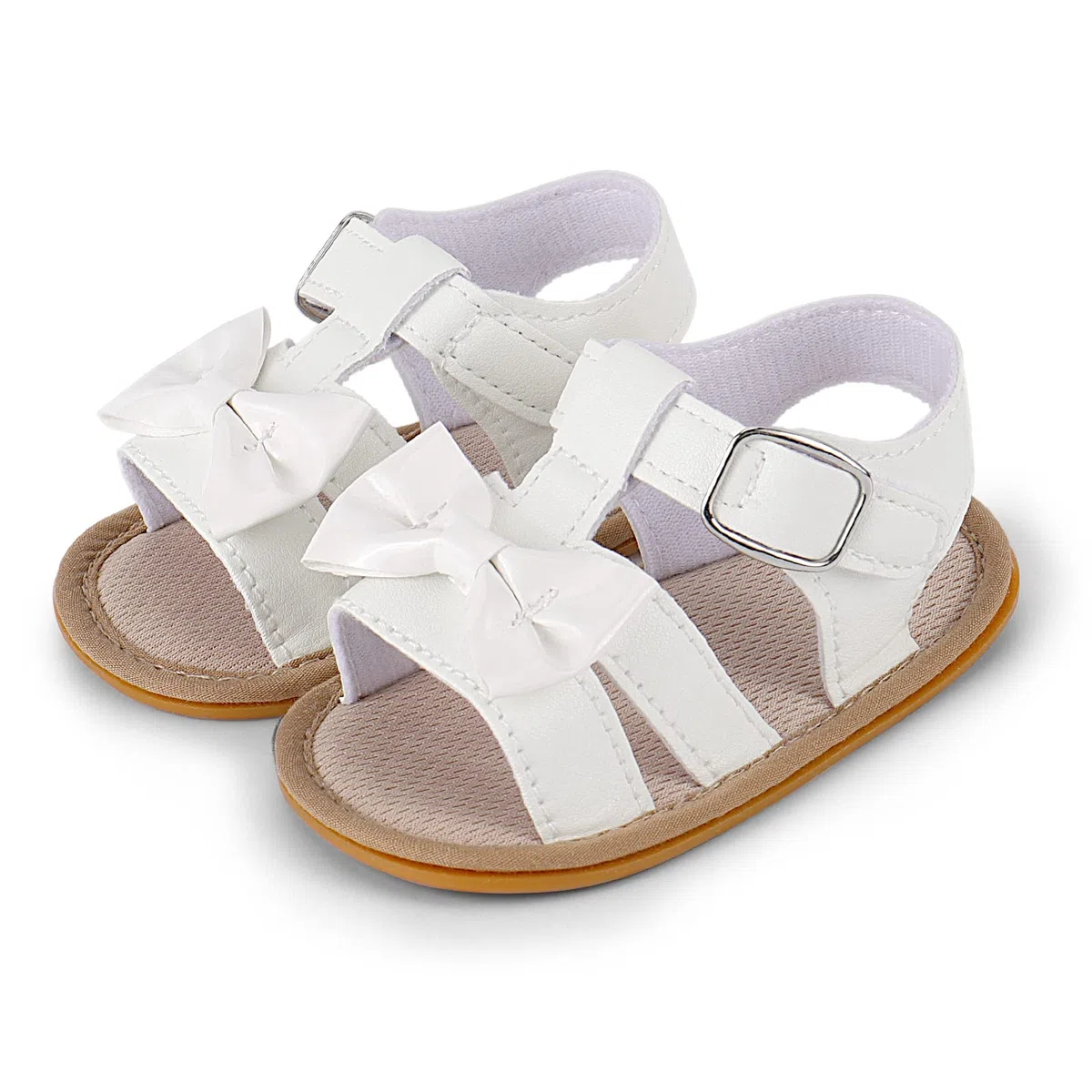 MASOCIO Sandali Neonata Estivi Scarpe Primi Passi Bimba con Suole Gomma Antiscivolo