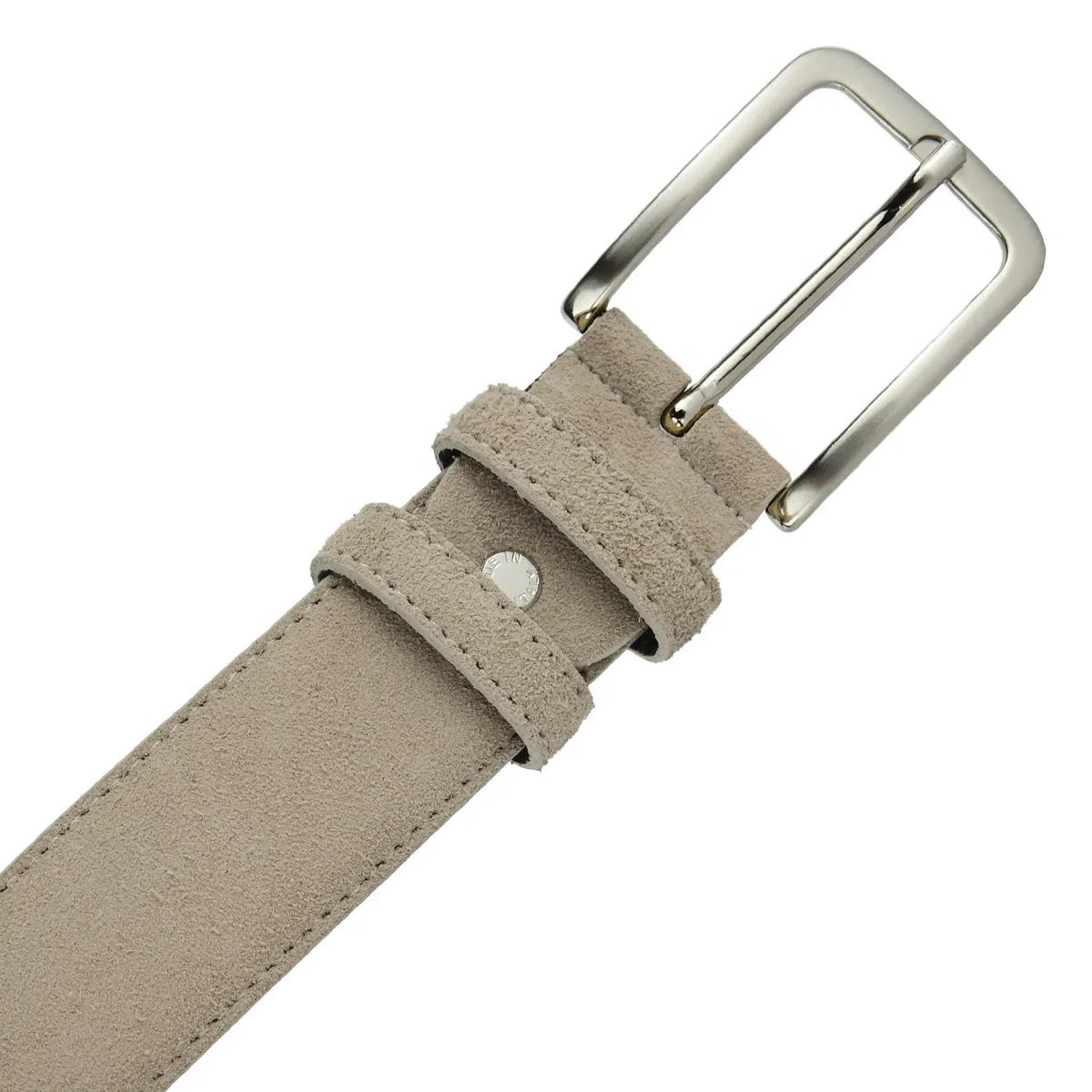 Cintura Scamosciata Uomo e Donna, Vera Pelle, Made in Italy, Accorciabile