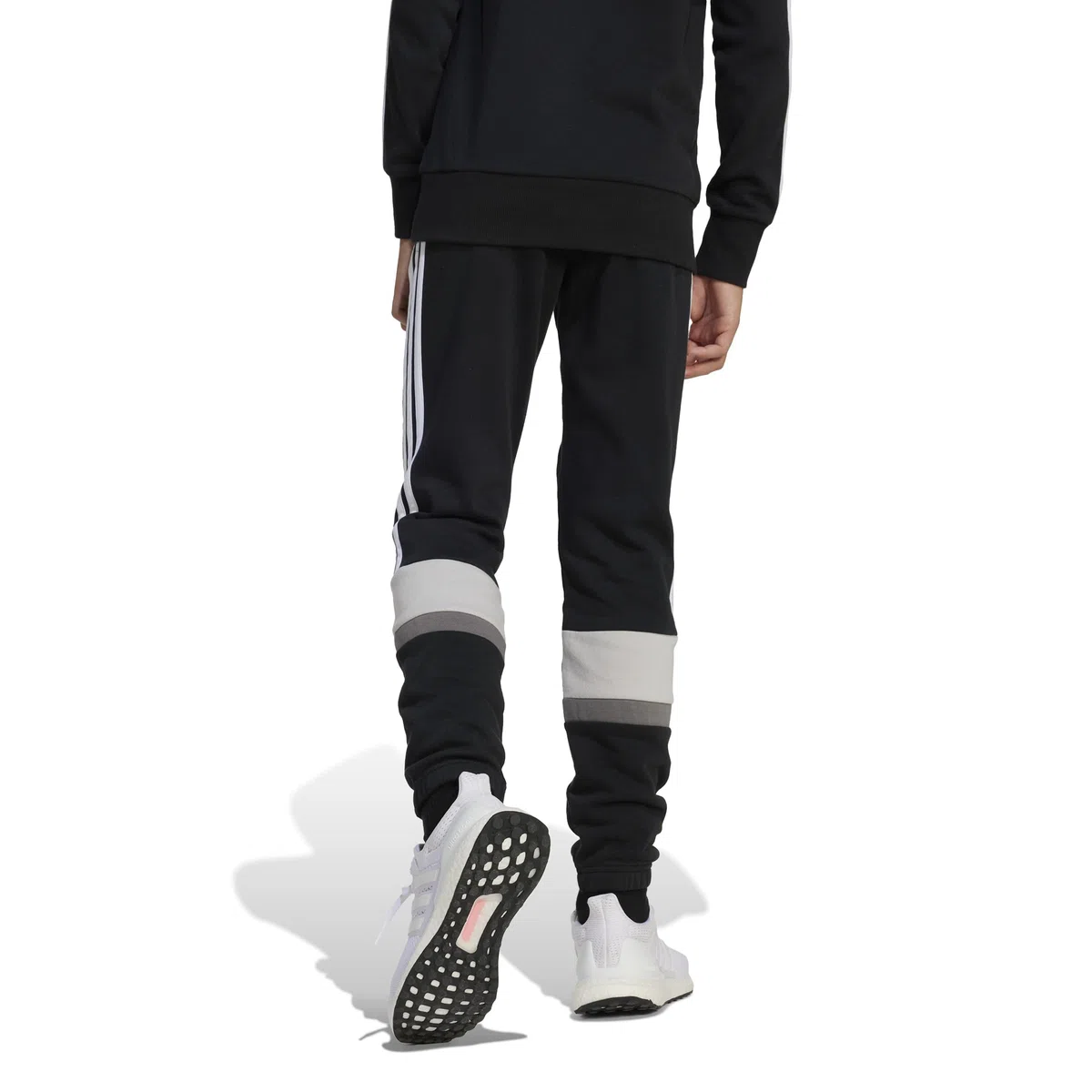 Adidas - Seasonal Essentials Tiberio 3 Stripes Fleece Pant, Pantaloni Unisex - Bambini e Ragazzi