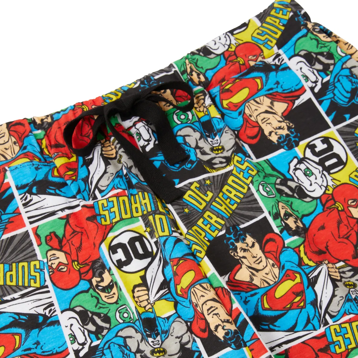 Confezione da due Pantaloncini da Salotto da Uomo - Batman, The Flash, Green Lantern e Superman - 100% Cotone