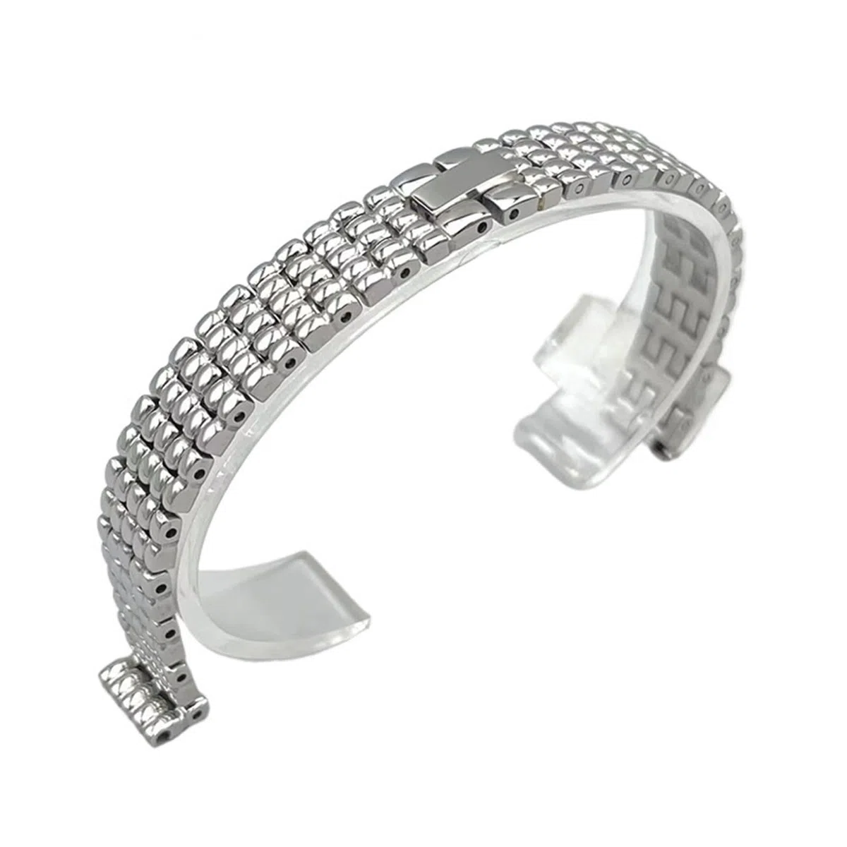 Cinturino in metallo for orologio da donna, cinturino di ricambio in acciaio inossidabile, facile da regolare e sostituire