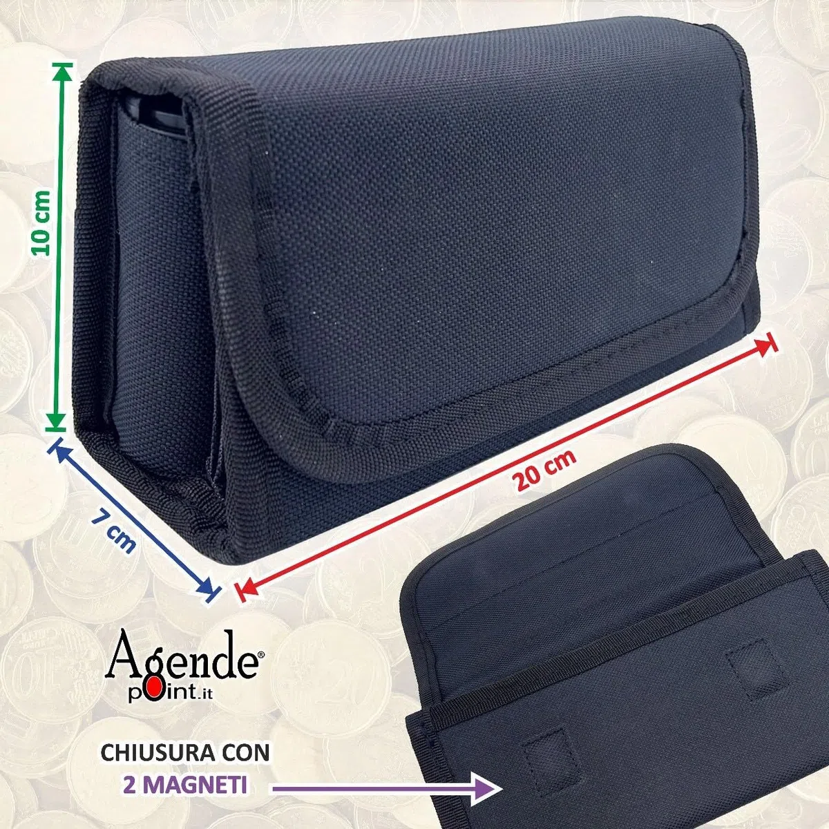 Borsa Da Cameriere Portafoglio Di Cameriere Con Inserto Automatico Per Monete