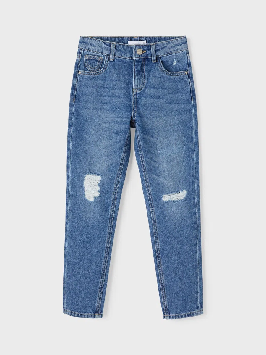 Name IT - Nkfrose HW Mom An Jeans 1091-do Noos, Jeans Bambine e Ragazze
