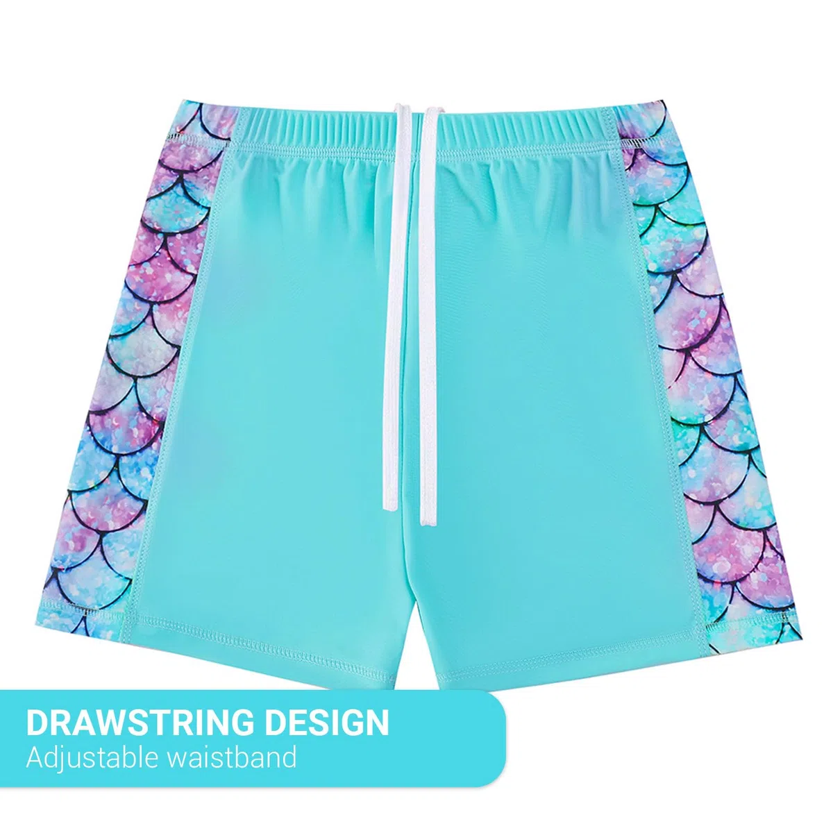 WYTbaby Costume da Bagno Ragazze Sirena Manica CorteCostume Piscina Bambina Anti-UV UPF 50+ Set per Spiaggia,Piscina Rash Guard per Bambina 4-9 Anni