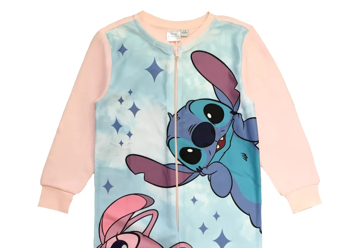 Disney Lilo & Stitch, tutina da bambina, pigiama tutto in uno, età 5-13 anni