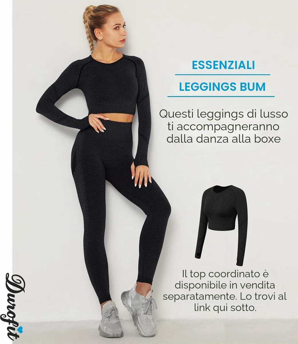 Leggins Donna Push up Leggings Sportivi Vita Alta Anticellulite Pantaloni Palestra per Fitness Yoga Pant