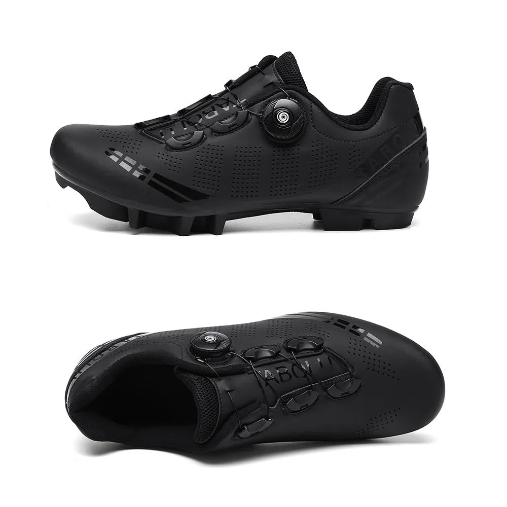 Hixingo Scarpe MTB Uomo Donna Scarpe Mountain Bike Compatibili con Pedali SPD, Unisex Scarpe Ciclismo All'aperto per Bici,36-47 EU