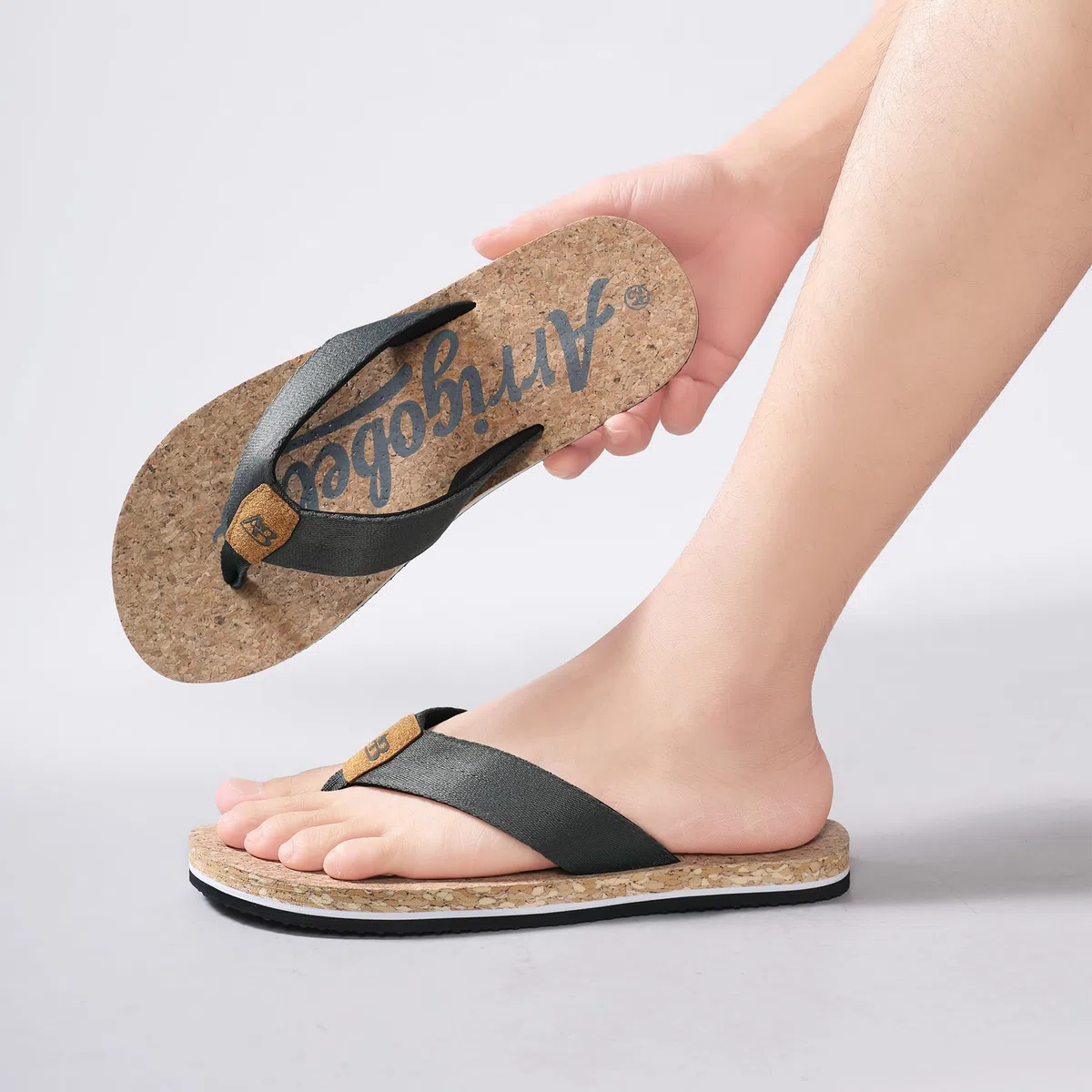 ARRIGO BELLO Infradito Uomo Pelle Ciabatte Eleganti Estive Sandali Mare Piscina Spiaggia Antiscivolo Flip Flops Taglia 41-46