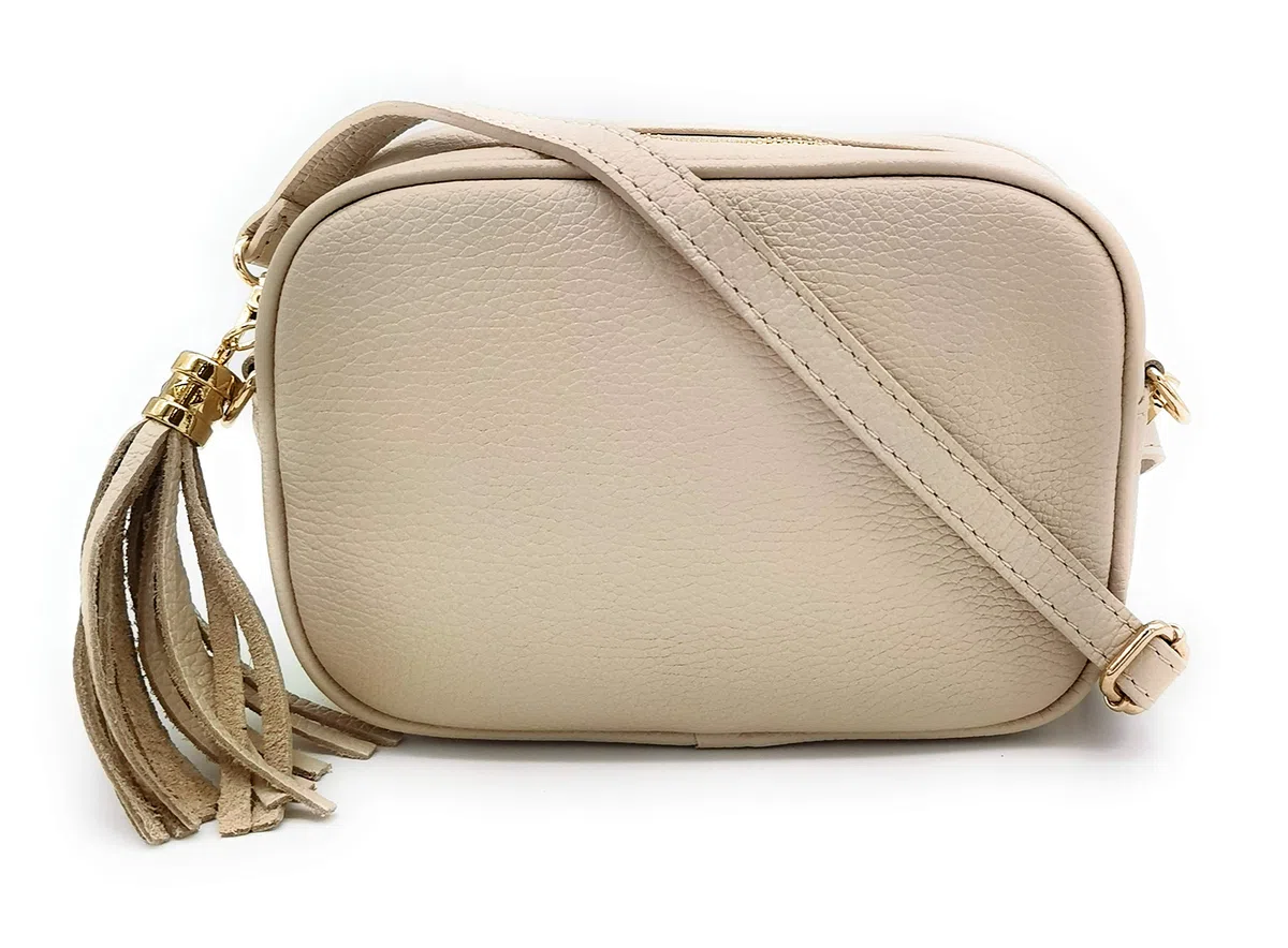ELIOX Borsa Donna Vera Pelle Made In Italy Piccola Borsetta a Tracolla Elegante Moda Crossbody Bag Genuine Leather