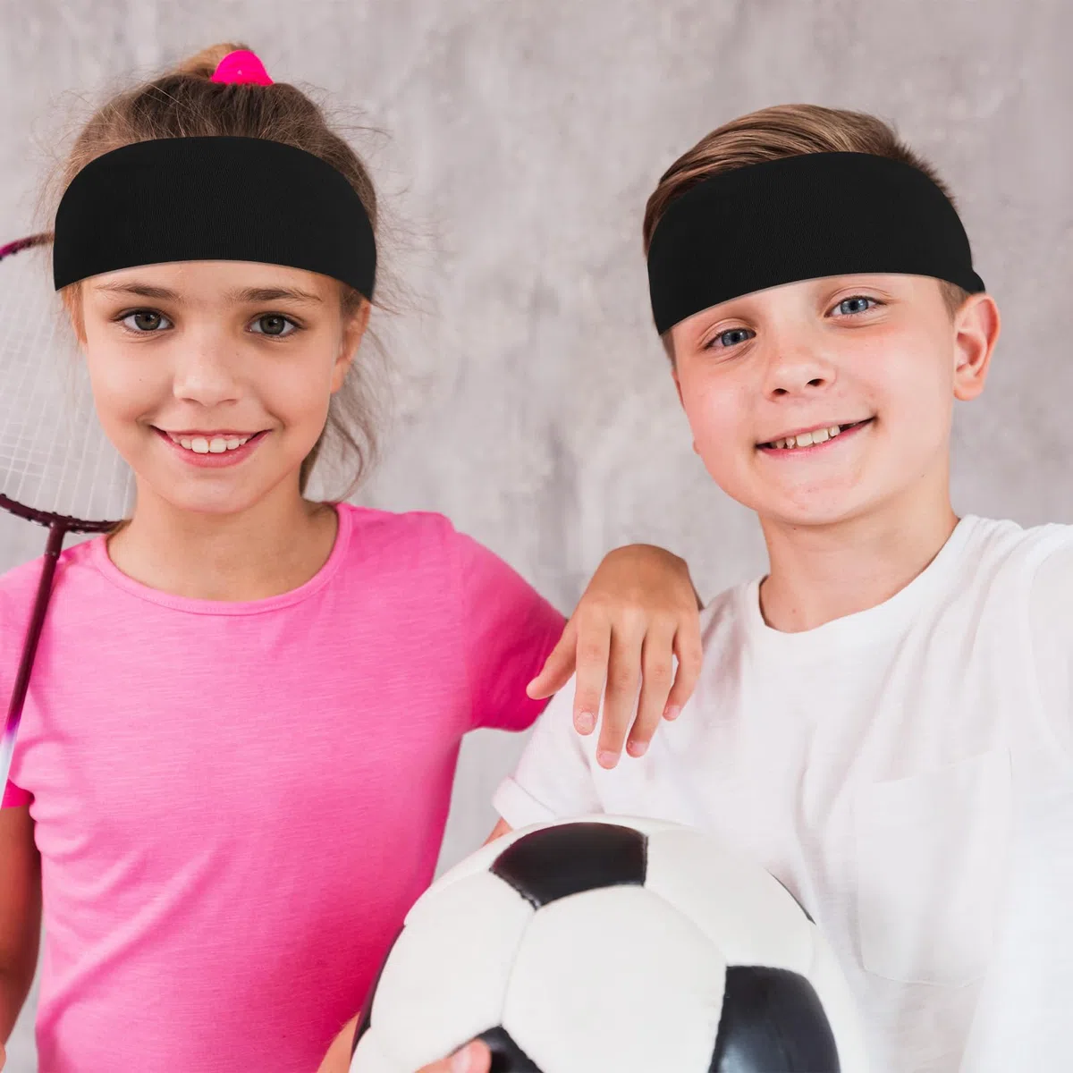 Fasce per bambini, 6 pezzi, fascia sportiva rinfrescante per bambini, fascia per il sudore per calcio, baseball, karate, corsa, fasce elastiche per il sudore per ragazze e ragazzi