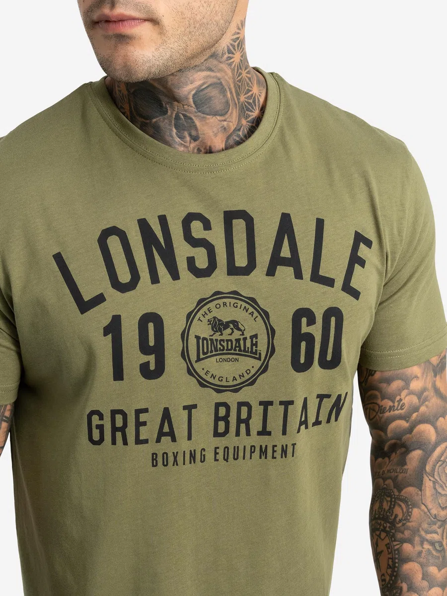 Lonsdale Bangor Double Pack T-Shirt Uomo (Pacco da 2)