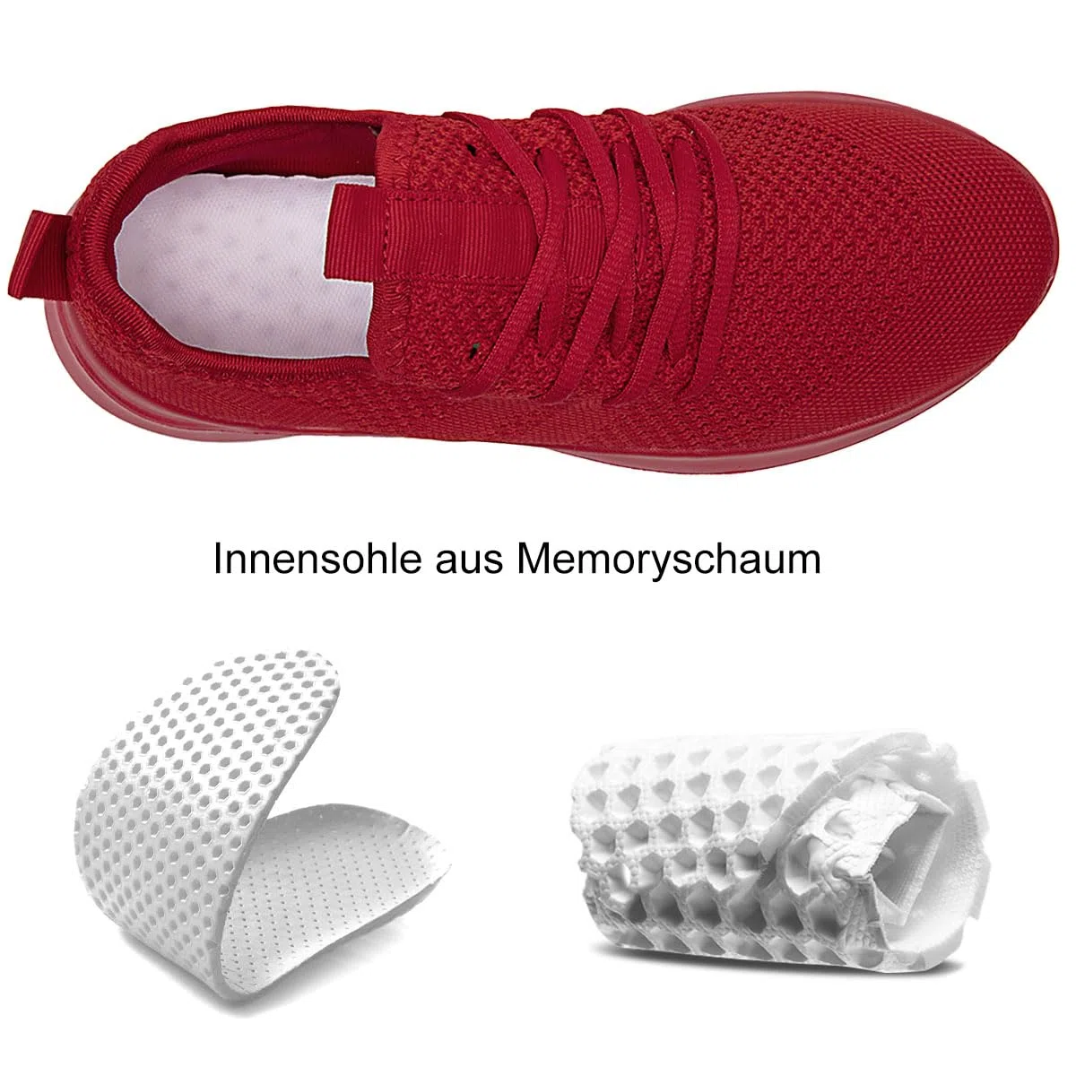 Scarpe Donna Running Sneakers Eleganti Ginnastica Sportive Tennis Scarpe Outdoor Respirabile Sportiva Corsa Fitness Casual Jogging Calzature