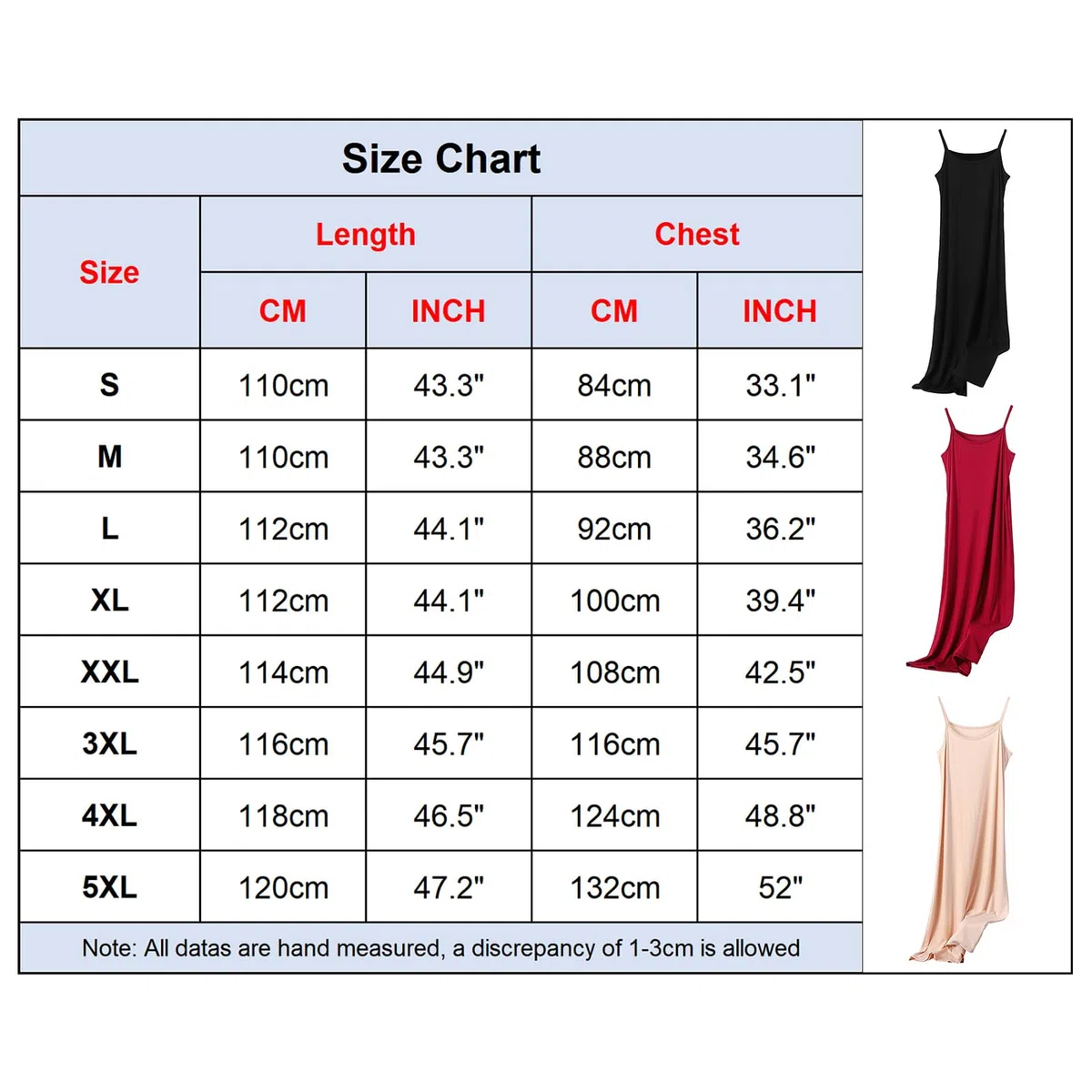 Donna Taglie Forti Abito Sottoveste Lunga con Spalline Sottili Camicia da Notte Elegante Senza Maniche (S-5XL)