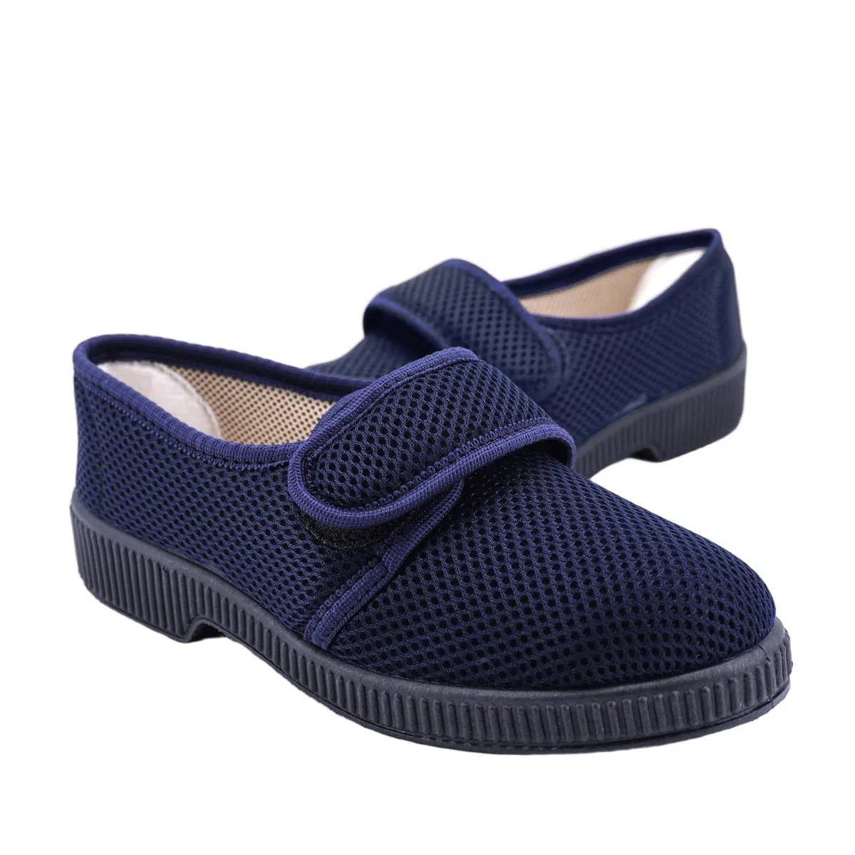 JOMIX Pantofole Uomo con Strappo Ciabatte Ortopediche da Anziani Traspirante Leggere Diabetiche Scarpe Estive Comode Antiscivolo per Piedi Gonfi