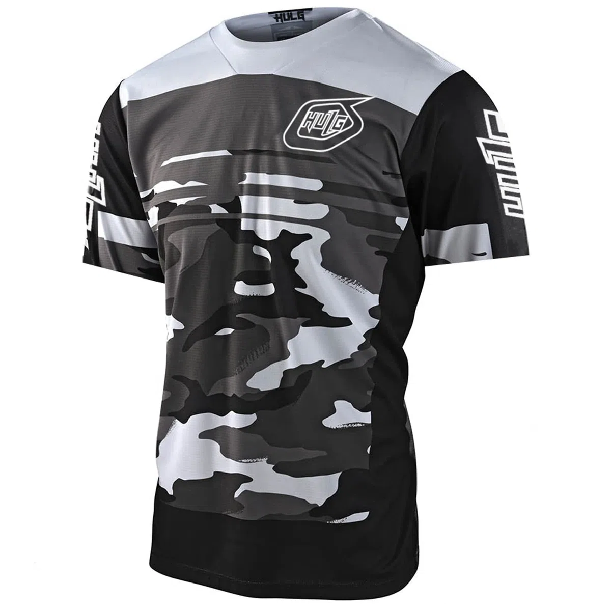 HULG MTB Tops Maglia da Ciclismo Manica Corta da Uomo, Comodae Leggera, Ad Asciugatura Rapida, Maglia Manica Corta da Ciclismo per MTB Road Bike/Multisport/Fitness