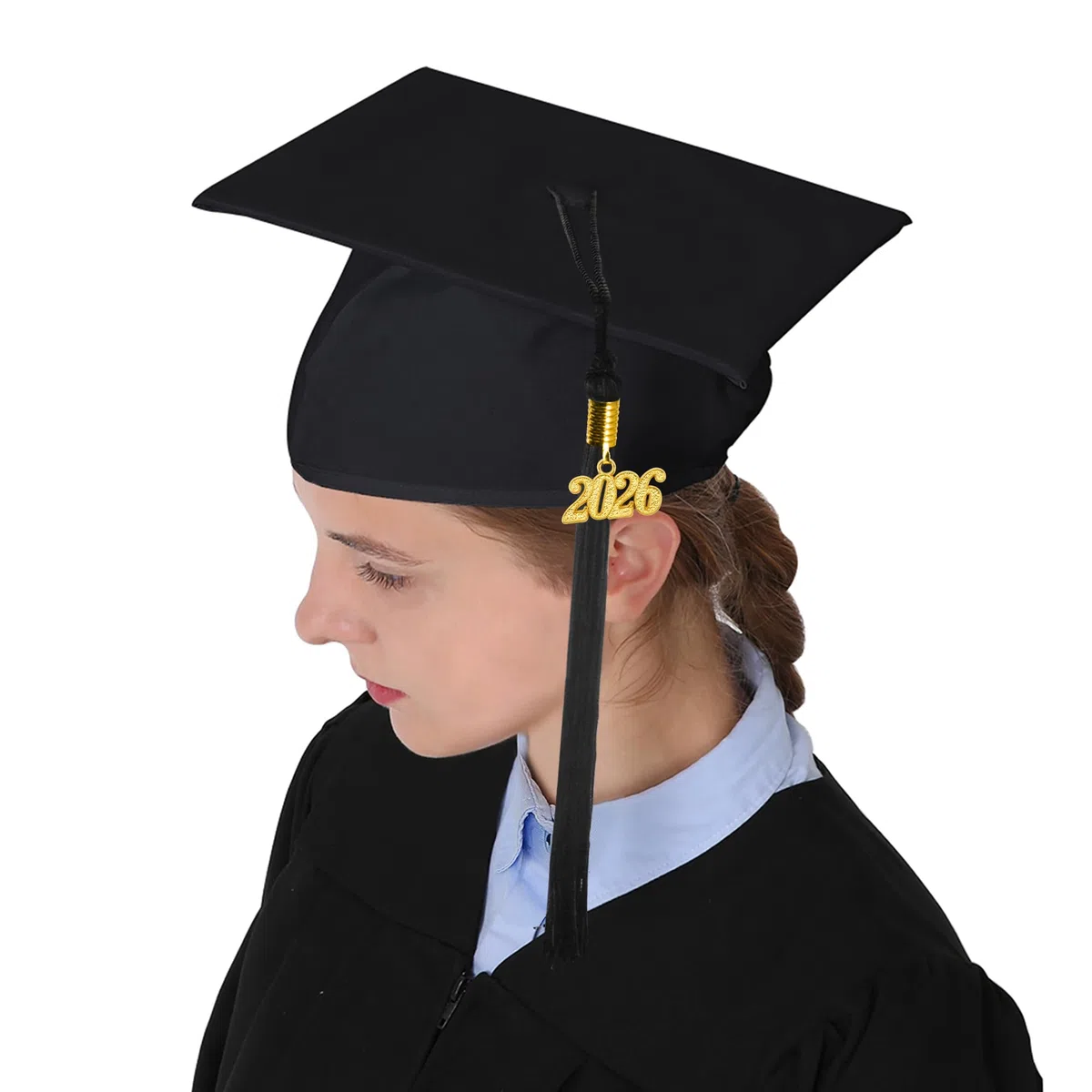 GraduationMall 2026 Toga Laurea Toga e Tocco Cappello Laurea Uomo Donna Nappa Cerimonia Universitaria Unisex 12 Colori