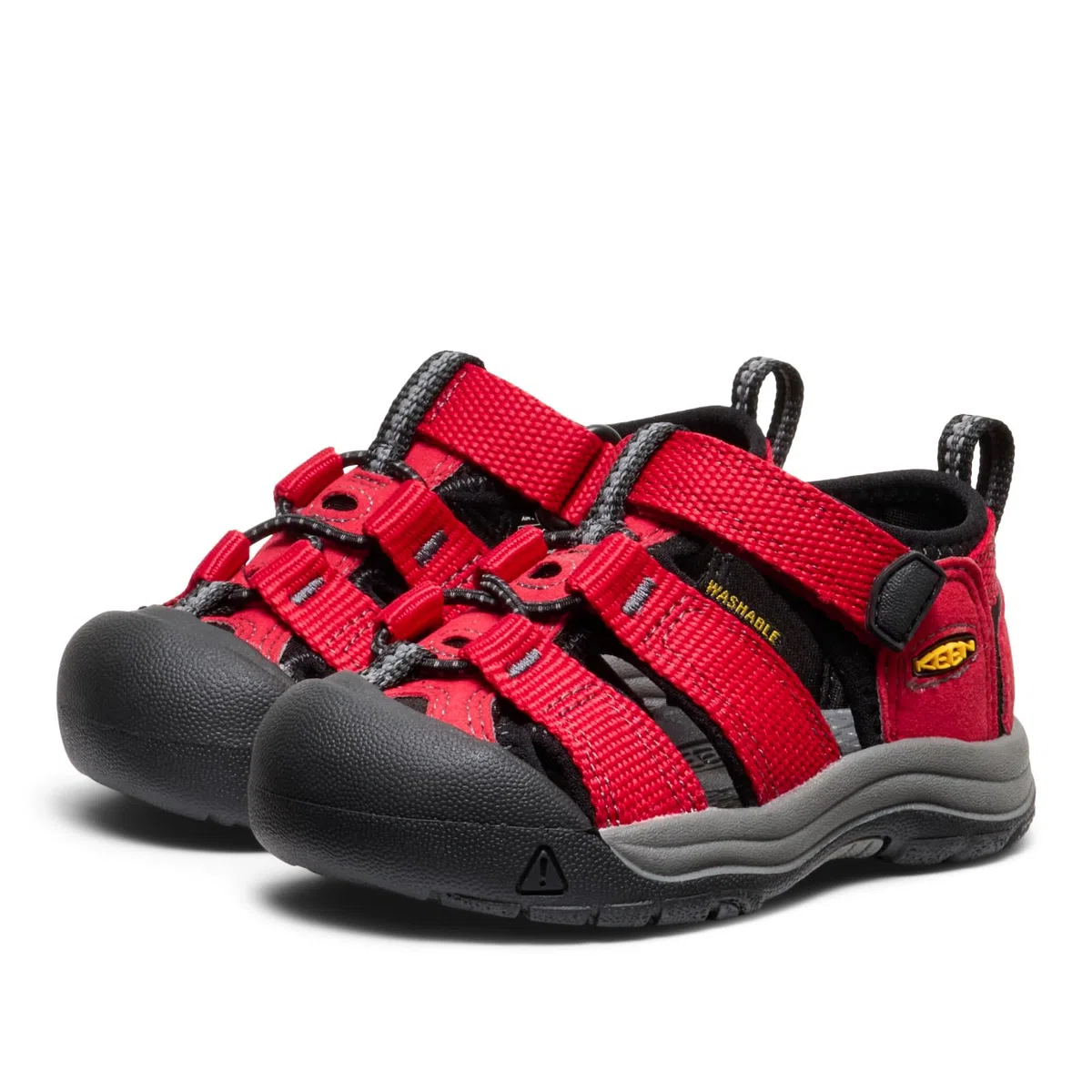 KEEN Newport H2 Sandali per bambini, Ribbon Red/Gargoyle, 23 EU