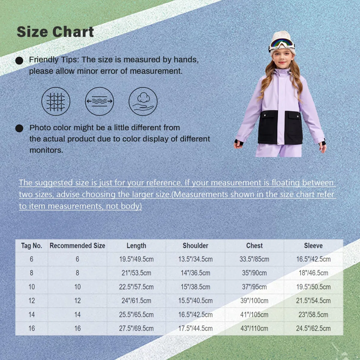 dPois Giacca Sci Bambina con Cappuccio Giacche da Neve Leggero Impermeabile Ski Jacket Cappotto da Trekking Montagna Outdoor Abbigliamento da Sci Snowboard Campeggio