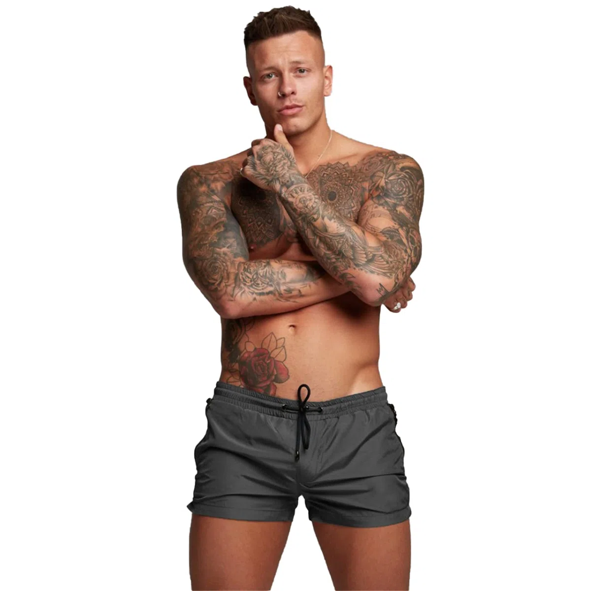 EDOTON Pantaloncini Sportivi, Uomo Slip da Bagno per Surf Hotspring sulla Spiaggia