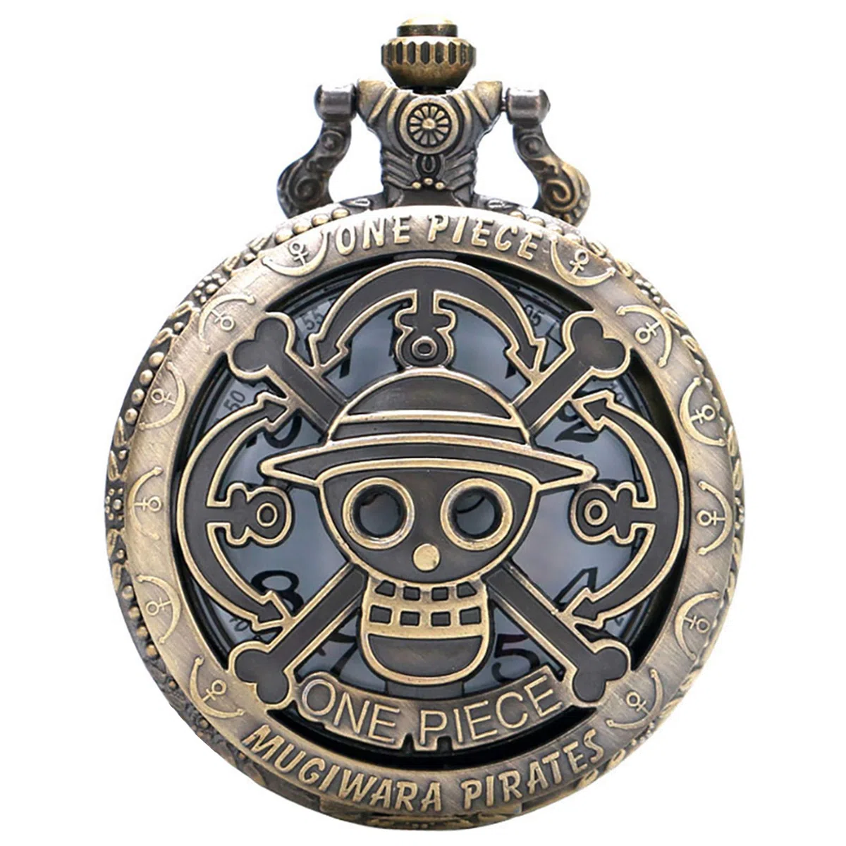 Orologio da tasca analogico al quarzo, da uomo, con quadrante pianeta, collana e orologio da tasca, regalo di Natale
