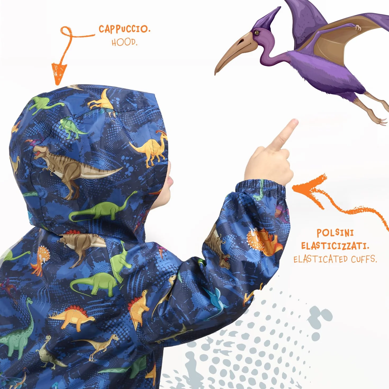 PERLETTI Set Pioggia Impermeabile Bambino Bambina - Giacca e Pantalone Antipioggia Bimbo Bimba 2 3 4 5 6 7 Anni con Cappuccio e Cerniera - Completo Pioggia Leggero Comodo con Dettagli Catarifrangenti