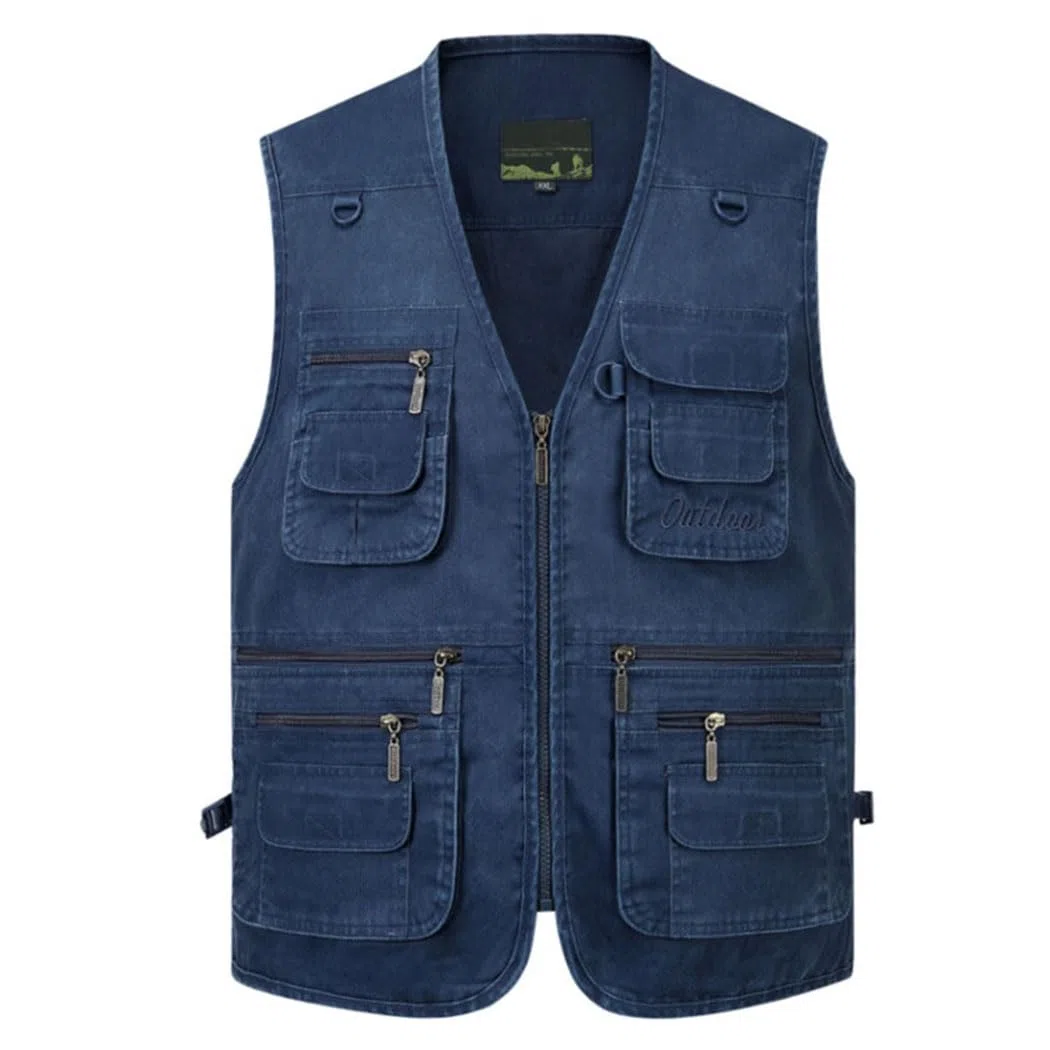 Uomo Gilet da Pesca Multitasche Giubbino da Lavoro Smanicato Traspirante Outdoor Vest JRC Safari Giacche Gilet MJ09