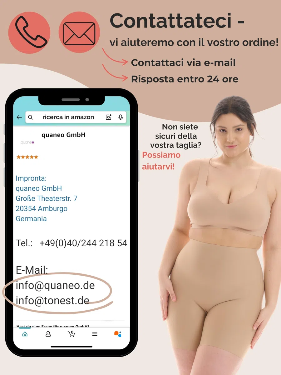 TONEST Shapewear - Intimo Snellente - Pantaloncini Modellanti - Vita Media - Pancia Piatta Mutande - Guaina Contenitiva - Senza Cuciture - 1300-MS-FC