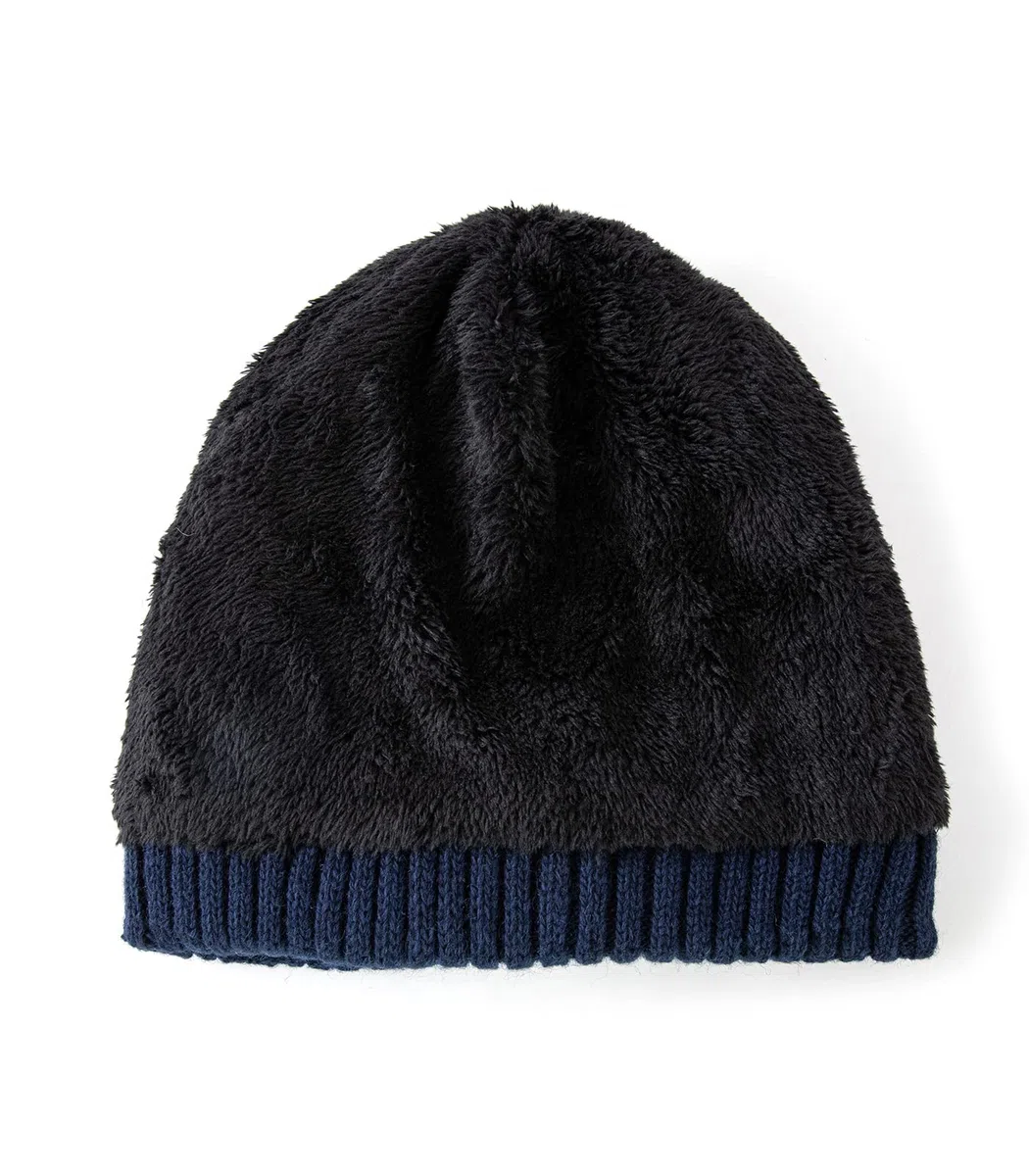 2PCS Set di Sciarpe Beanie in Maglia di Lana Merino per Uomo e Donna, Sciarpe Lunghe Invernali Morbide e Calde con Cappello Beanie di Lana