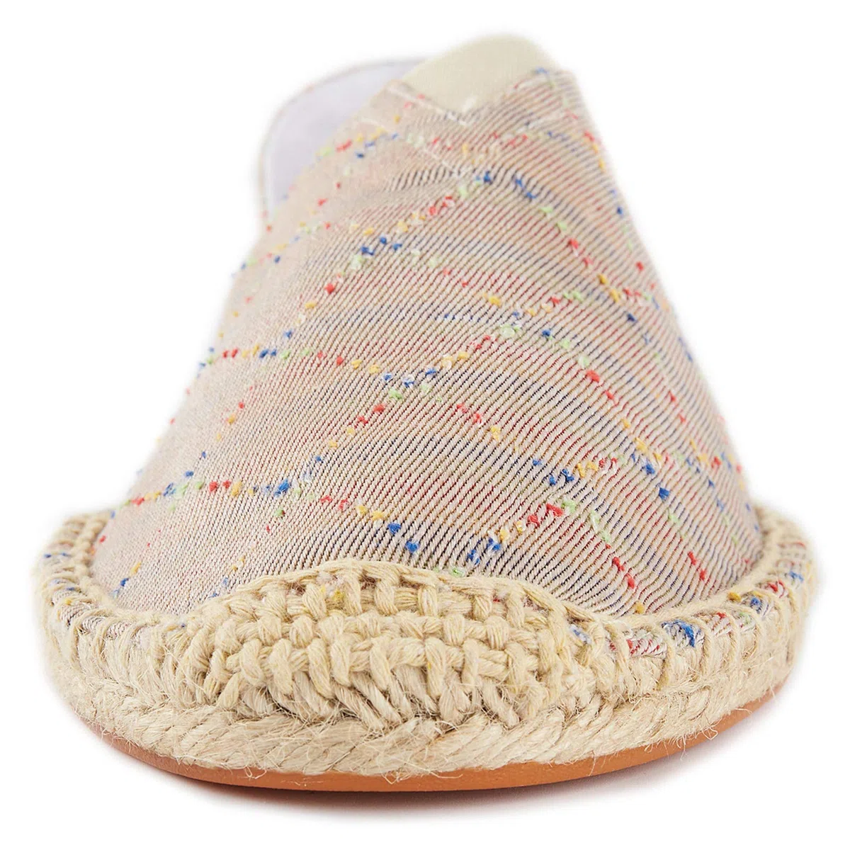 Uomo Piatte Tela Casual Slip On Quadri Espadrillas