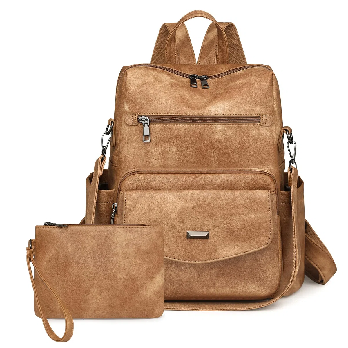 Zaino da donna in pelle PU, zaino casual, alla moda, antifurto, grande zaino da viaggio da donna