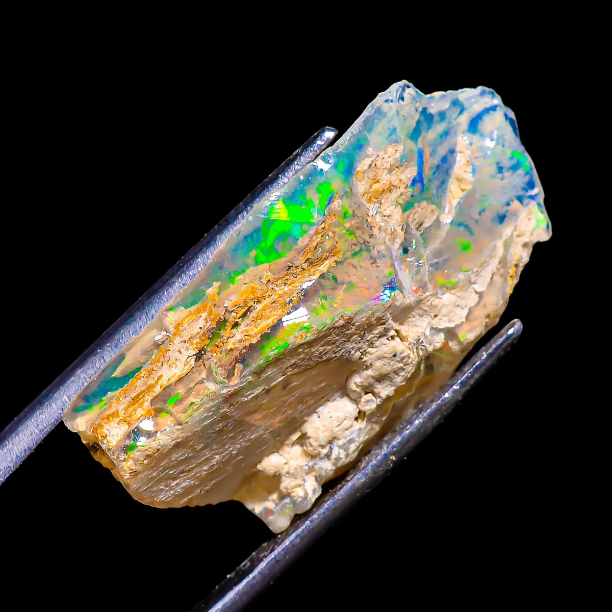 Natural Ethiopian Opal Rough Gems – AAA Quality Stone | Jumbo Fire Ethiopian Raw Crystal Rock Gemstone for Jewelry Making & Wire Wrapping