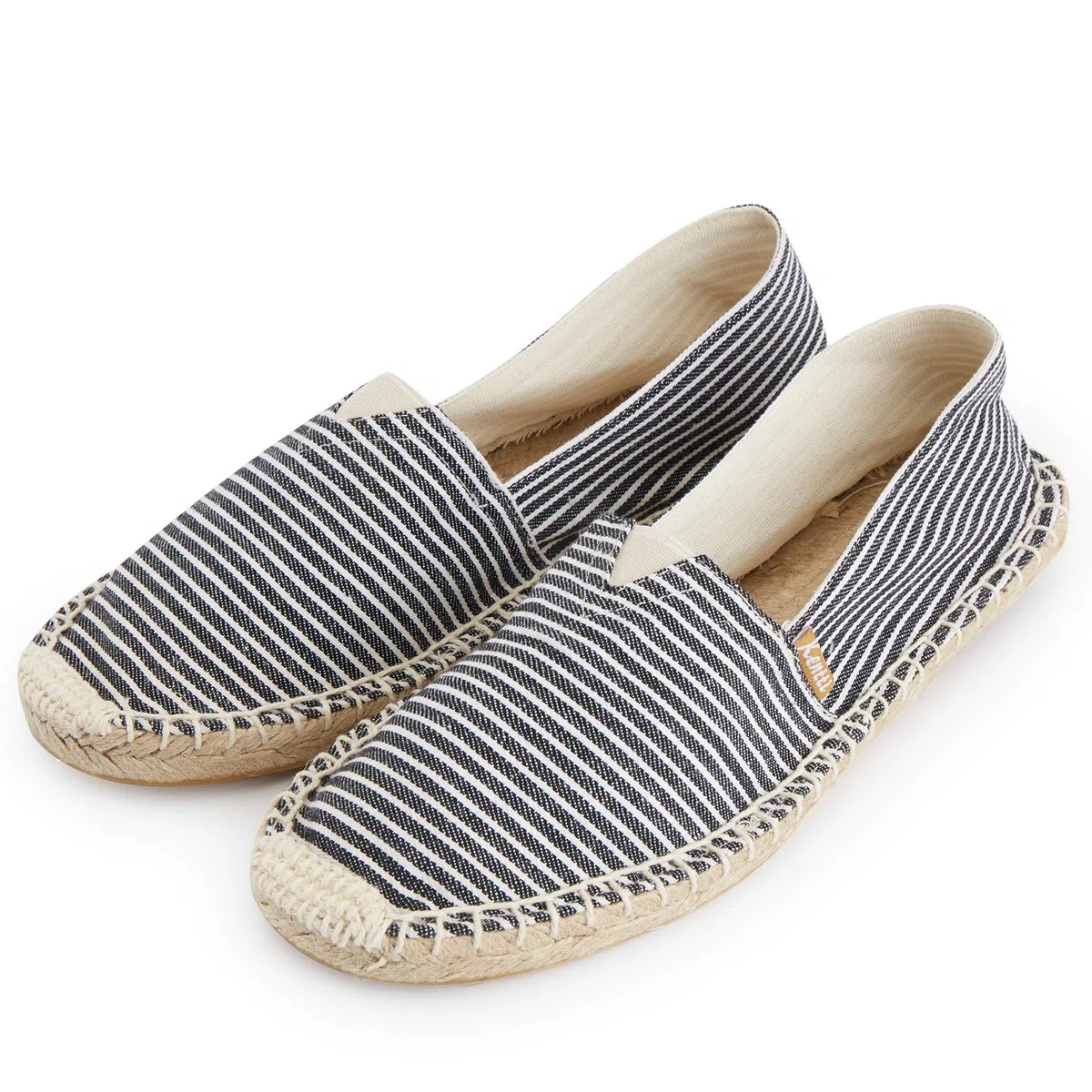 Uomo Striscia Multicolore Piatto Espadrillas
