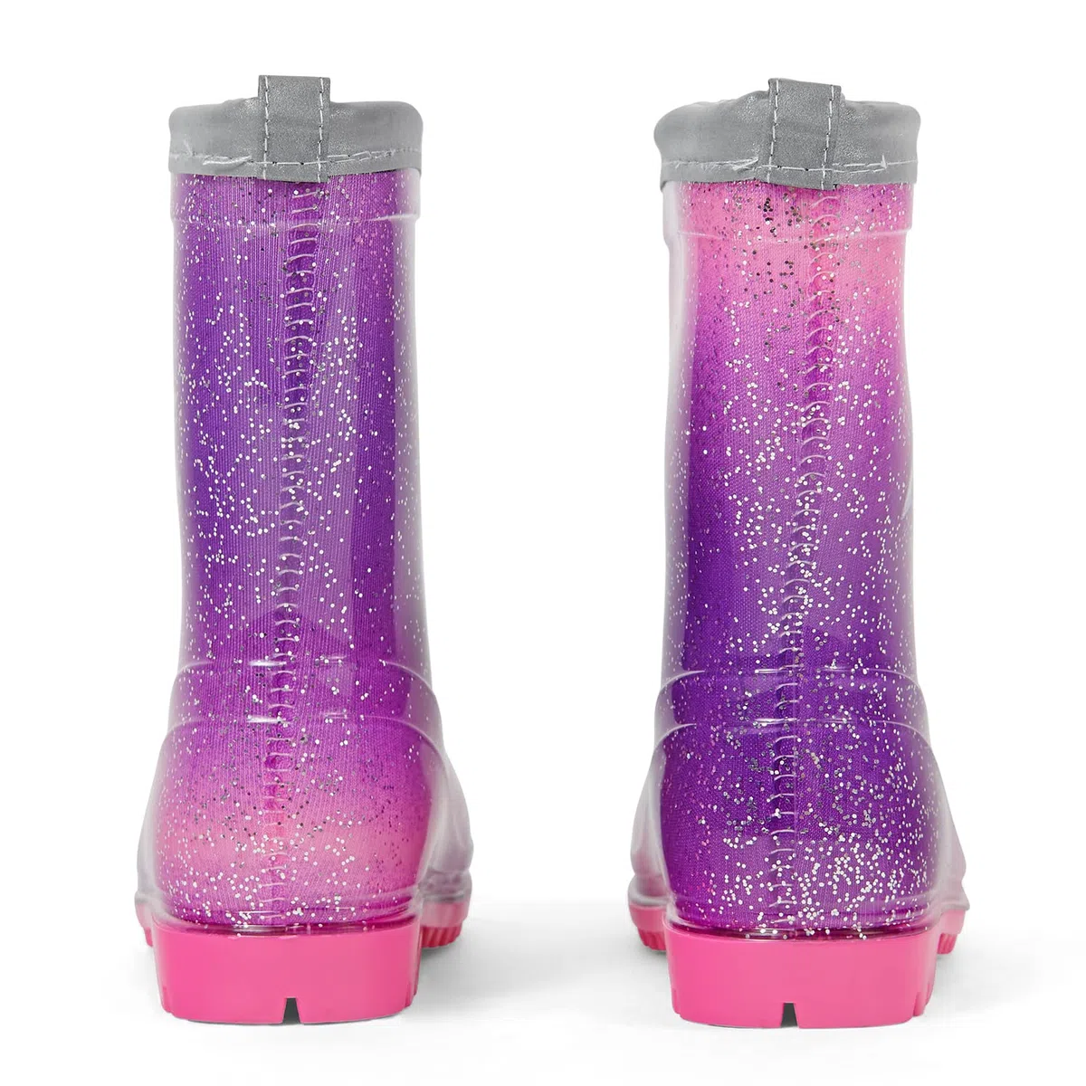 PERLETTI Stivali Pioggia da Bambina con Unicorno Rosa - Stivaletti Impermeabili per Bambine con Baby Unicorn e Glitter - Galosce in PVC e Suola Antiscivolo con Bordo Riflettente - Cool Kids