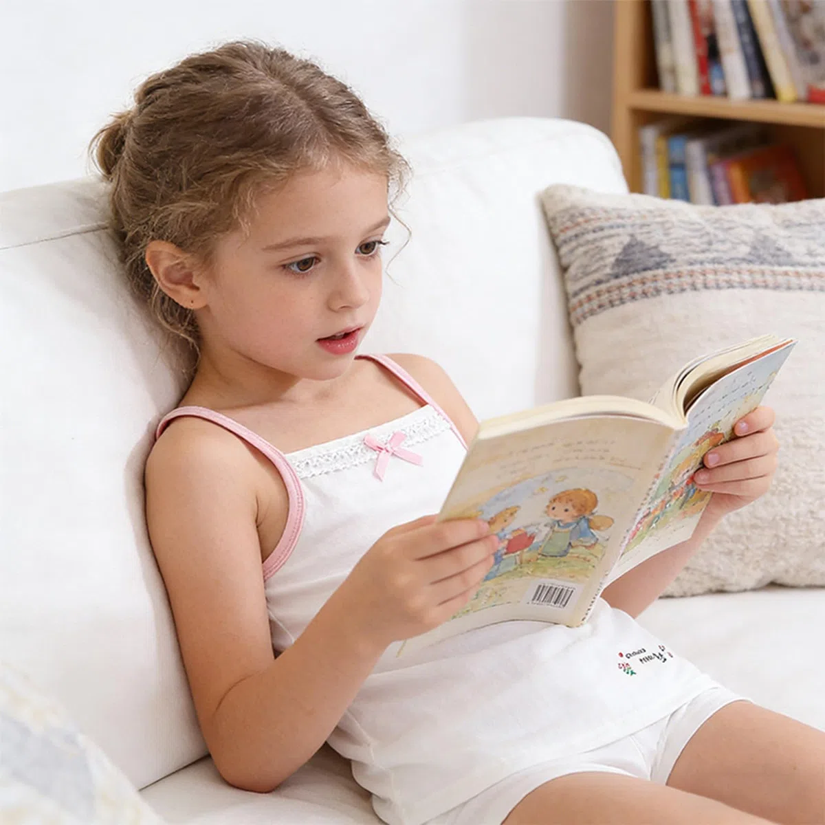 2-10 Anni Cannottiera da Bambina in Cotone Canotta Intima Morbido Traspirante Bambini Canottiere Confezione da 5